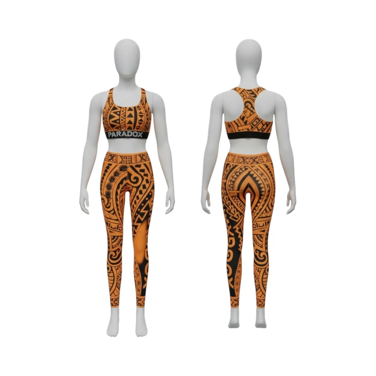 Tribal Fusion Performance Activewear Set – Orange