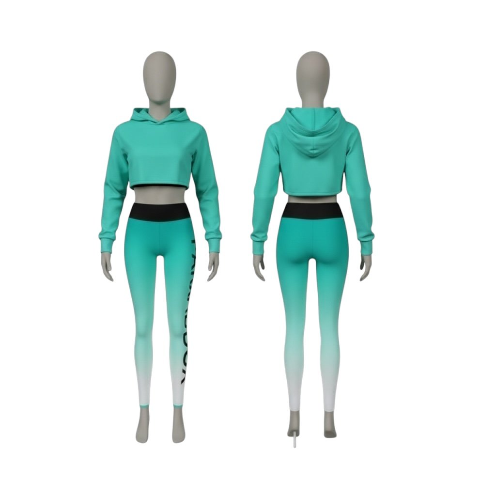 Teal Ombre Activewear Set