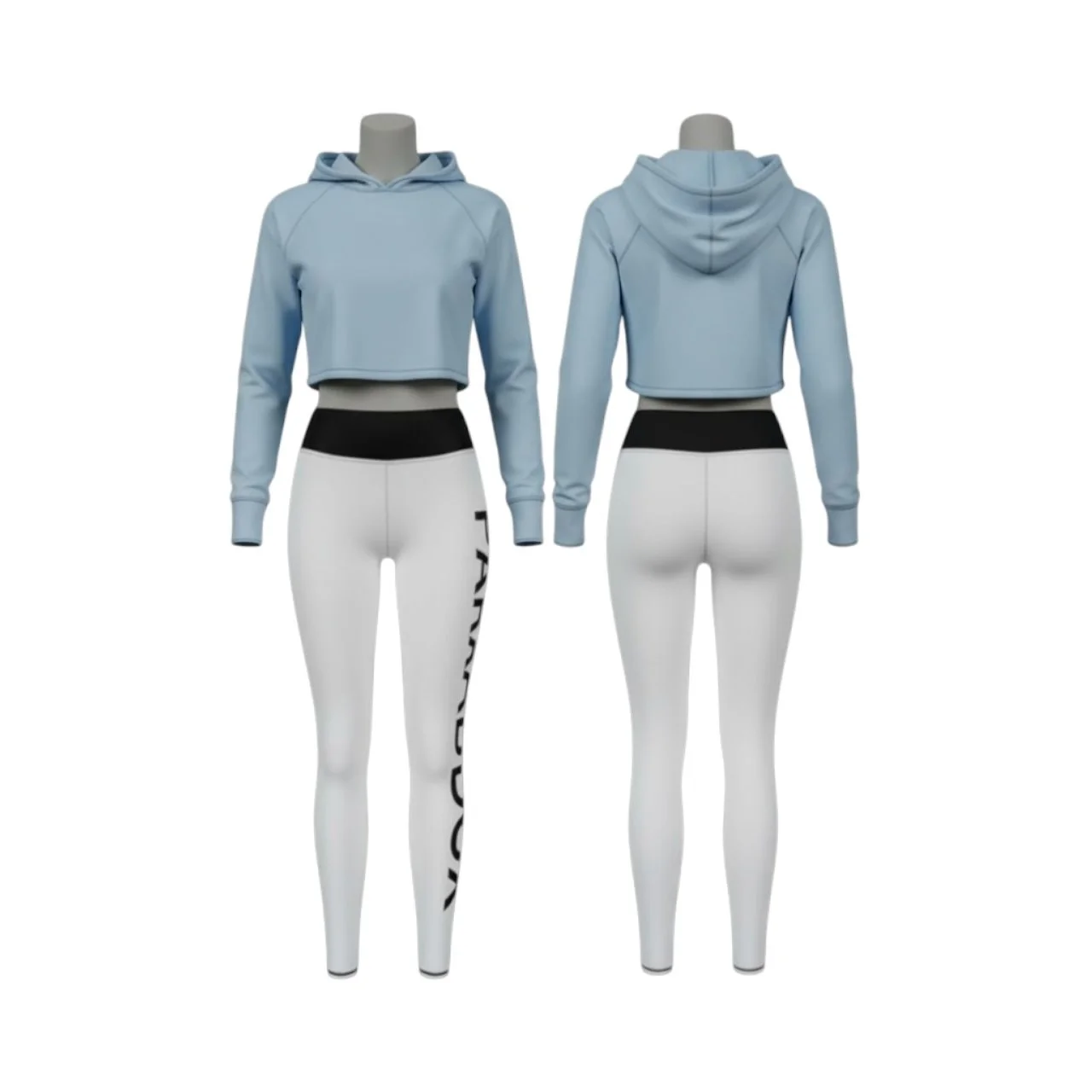 Women’s Cropped Hoodie & High-Waist Leggings Set