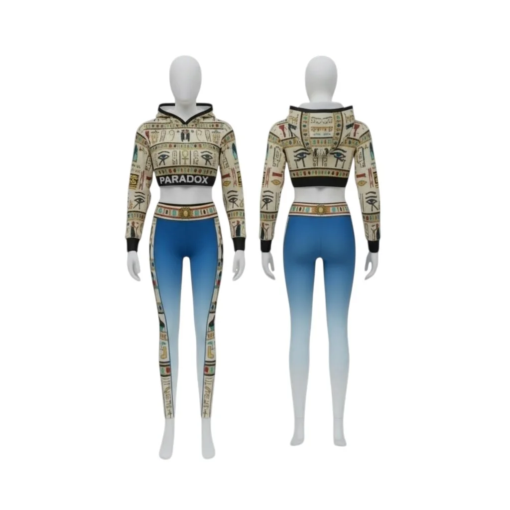 Paradox Egyptian Eye of Horus Two-Piece Activewear Set