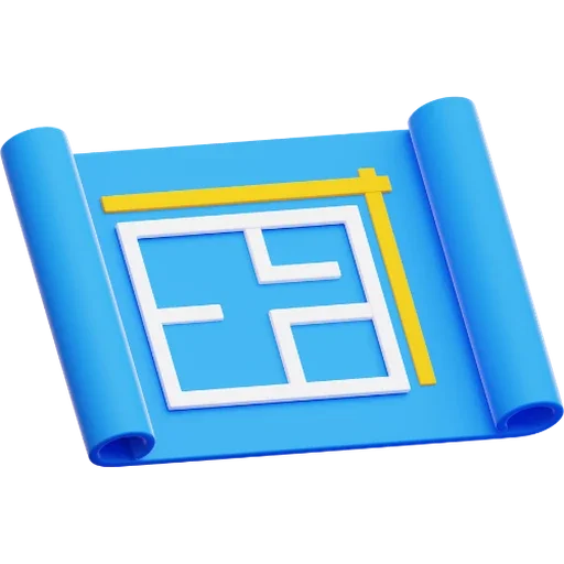 Renovation consultation and planning icon representing design discussion and project estimating