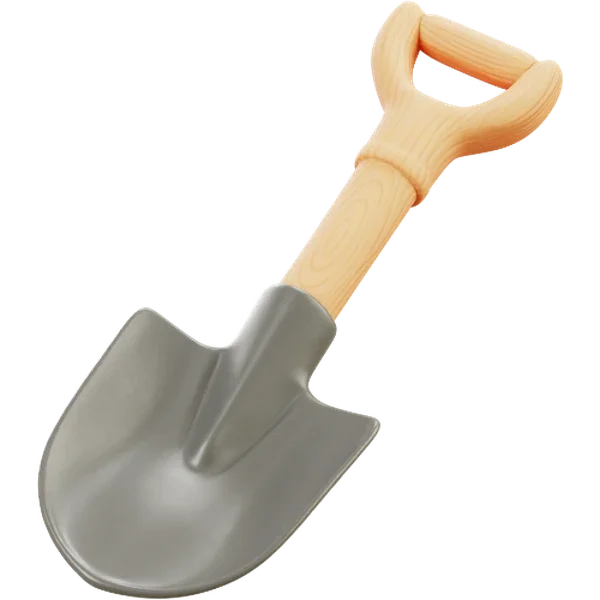 Concrete site preparation and excavation icon representing removal and groundwork phase