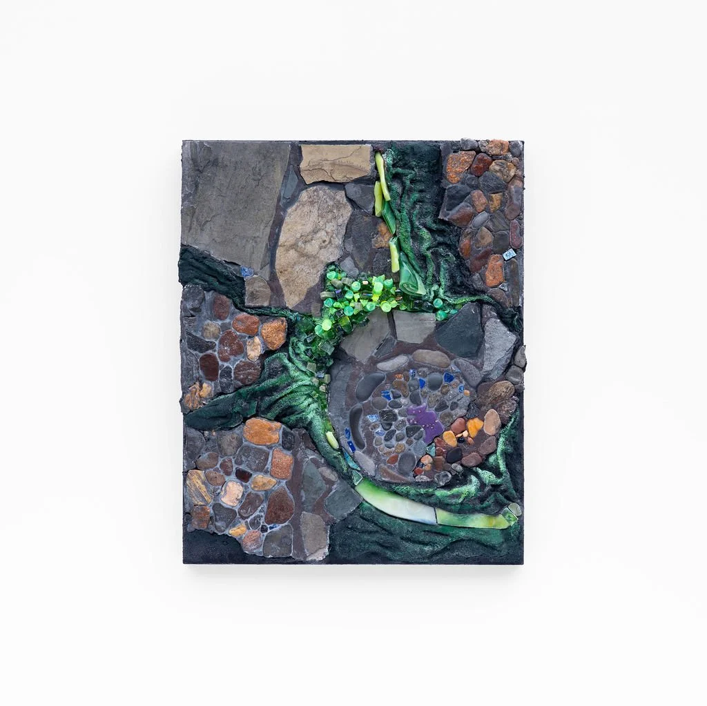 We Will Live Forever  11.5 x 9.5 Mosaic mix media.