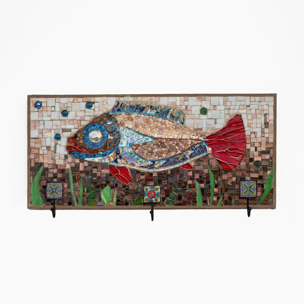 Fish Hanger 2023   Stained Glass Mosaic 