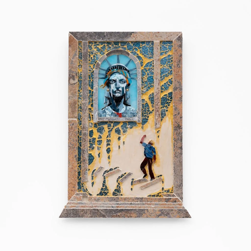 Be Quiet Freedom   2025. Mosaic 15.5 x 9.5