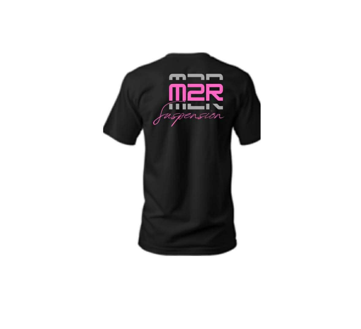 Back of Pink Script T-Shirt | M2R OffRoad Suspension