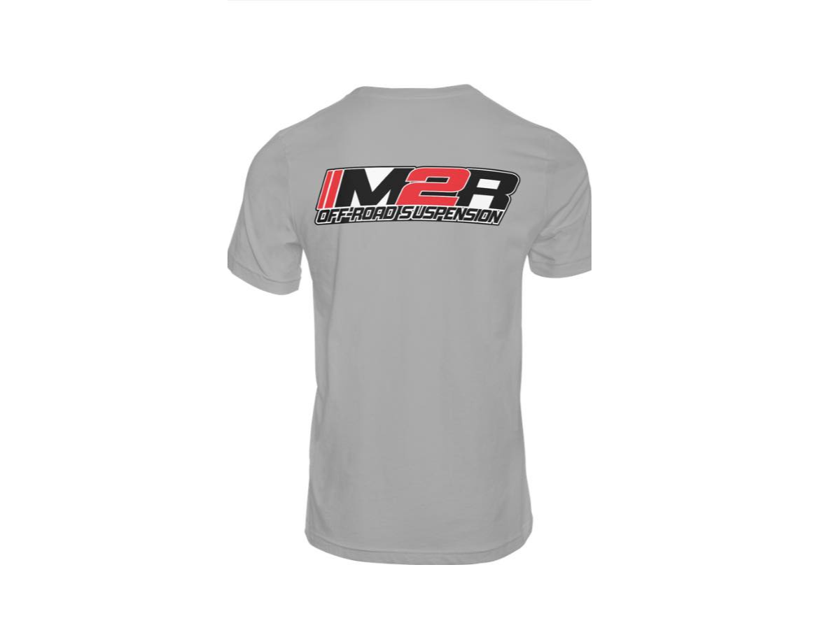 Back of OG Logo T-Shirt in Gray | M2R OffRoad Suspension