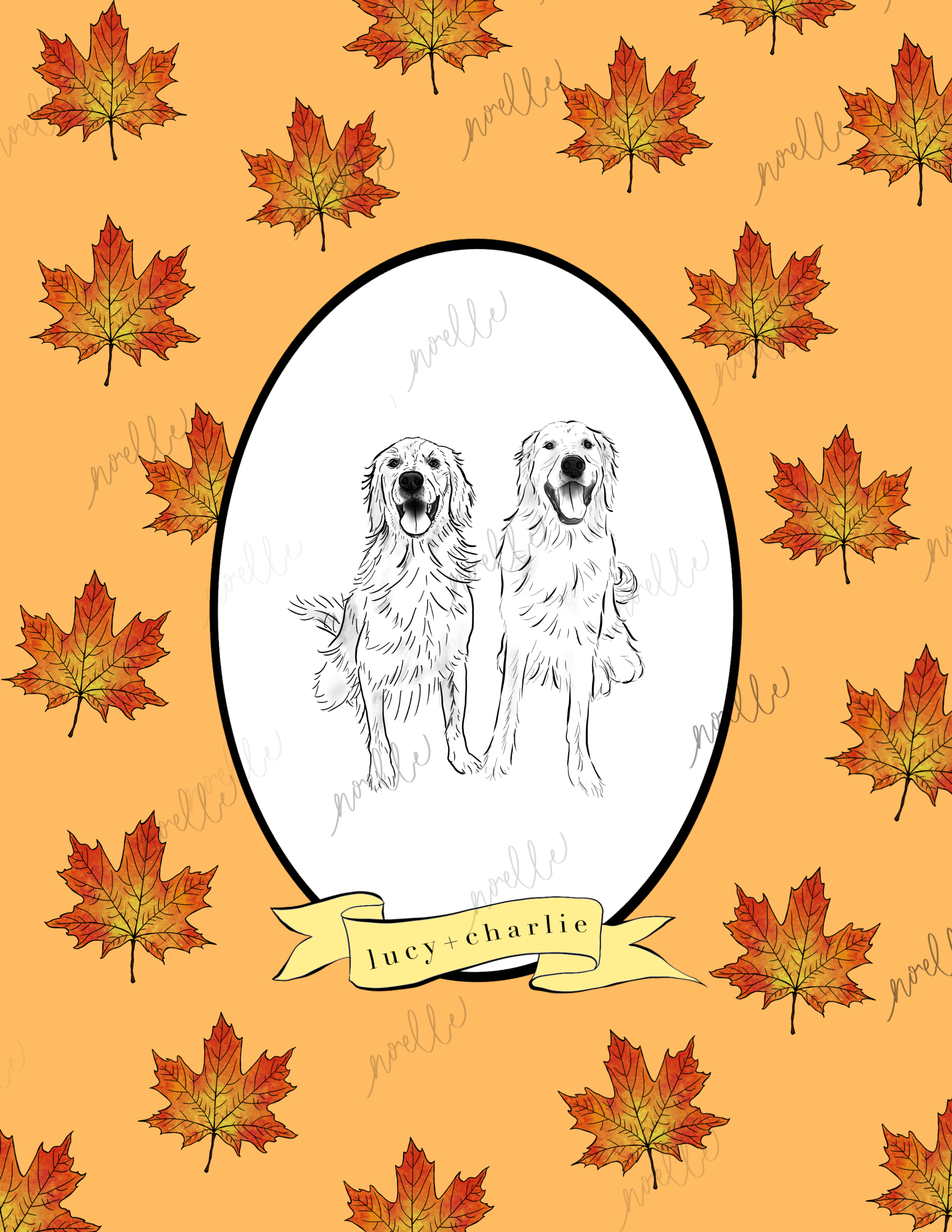 Custom Pet Portrait - Duo - The Maximalist