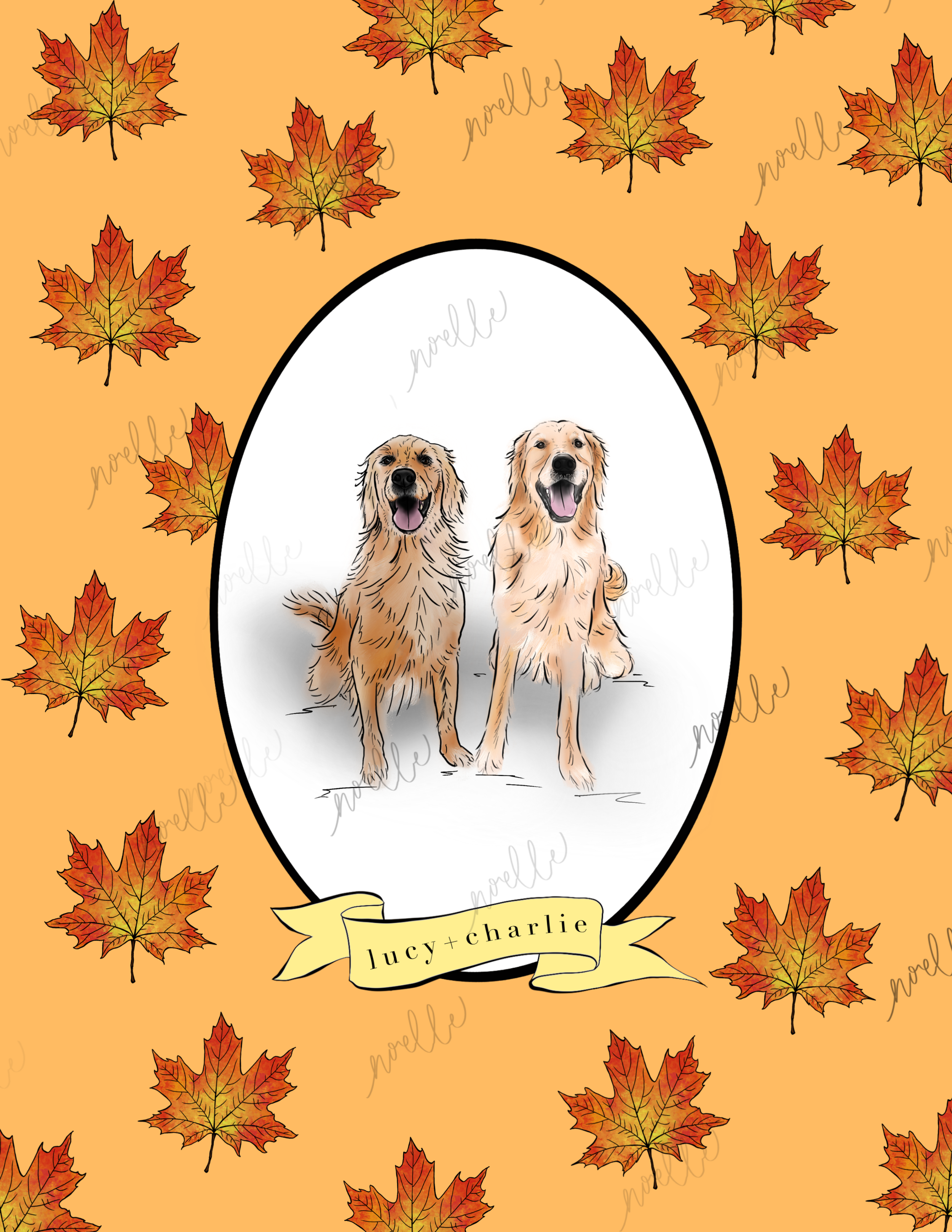 Custom Pet Portrait - Duo - The Maximalist