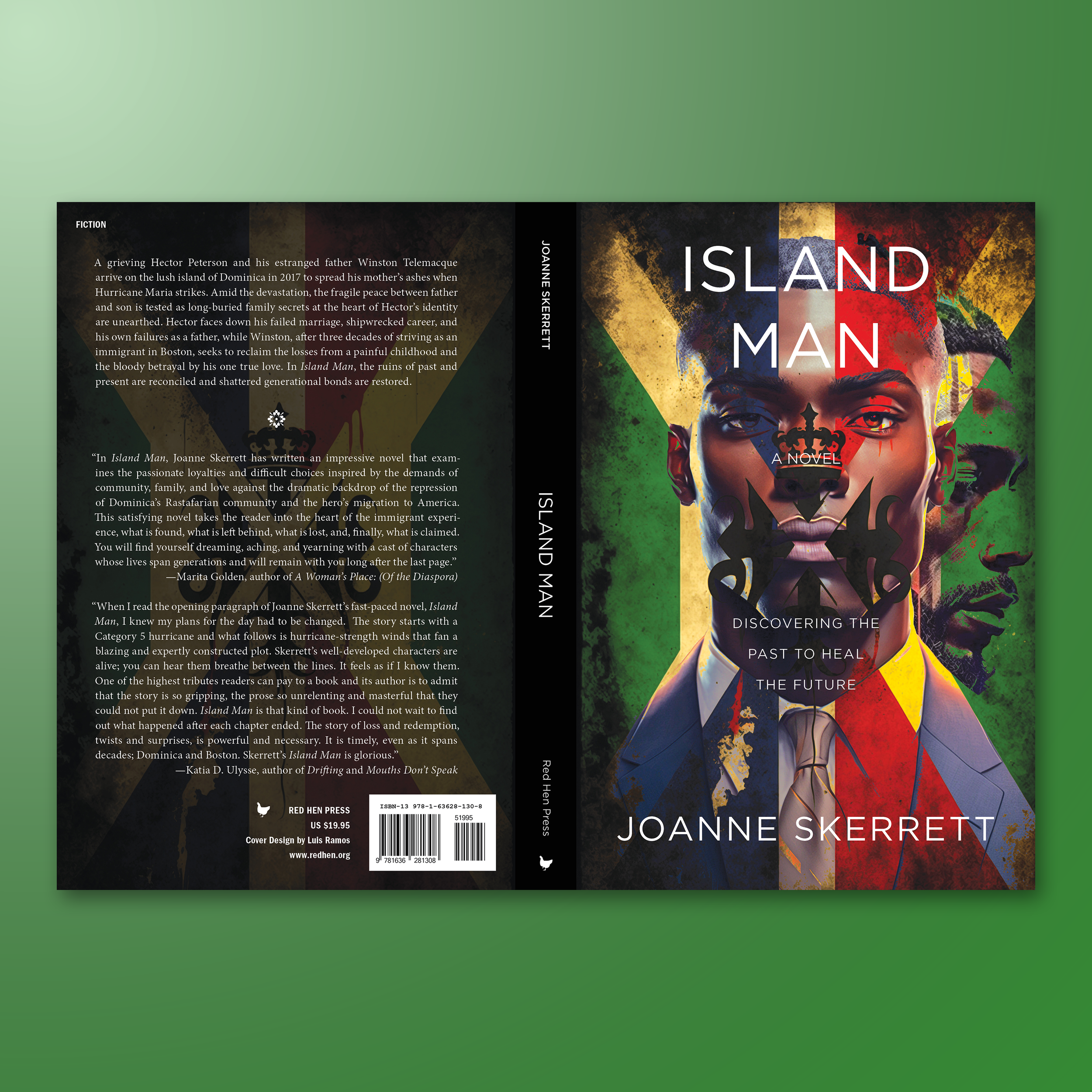ISLAND MAN. I was provided the illustrations for this one, and it was my job to take all the elements and create something striking. Masking techniques and well-placed typography went a long way.
