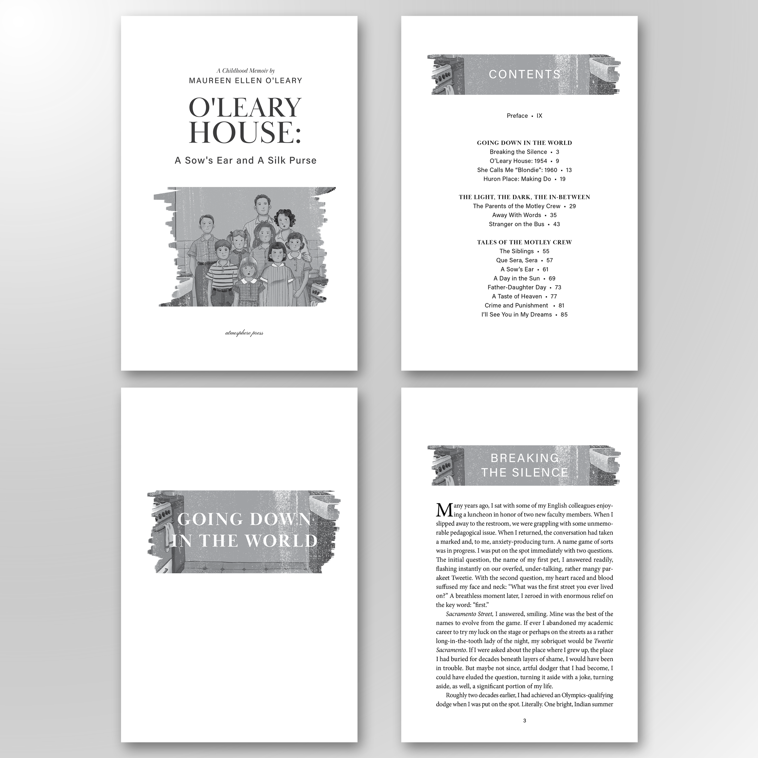O'LEARY HOUSE: A SOW'S EAR AND A SILK PURSE. A multigenerational memoir that traces the history of the O'Leary family through personal stories and reflections. The cover, beautifully illustrated by Felipe Betim, served as the visual foundation for th