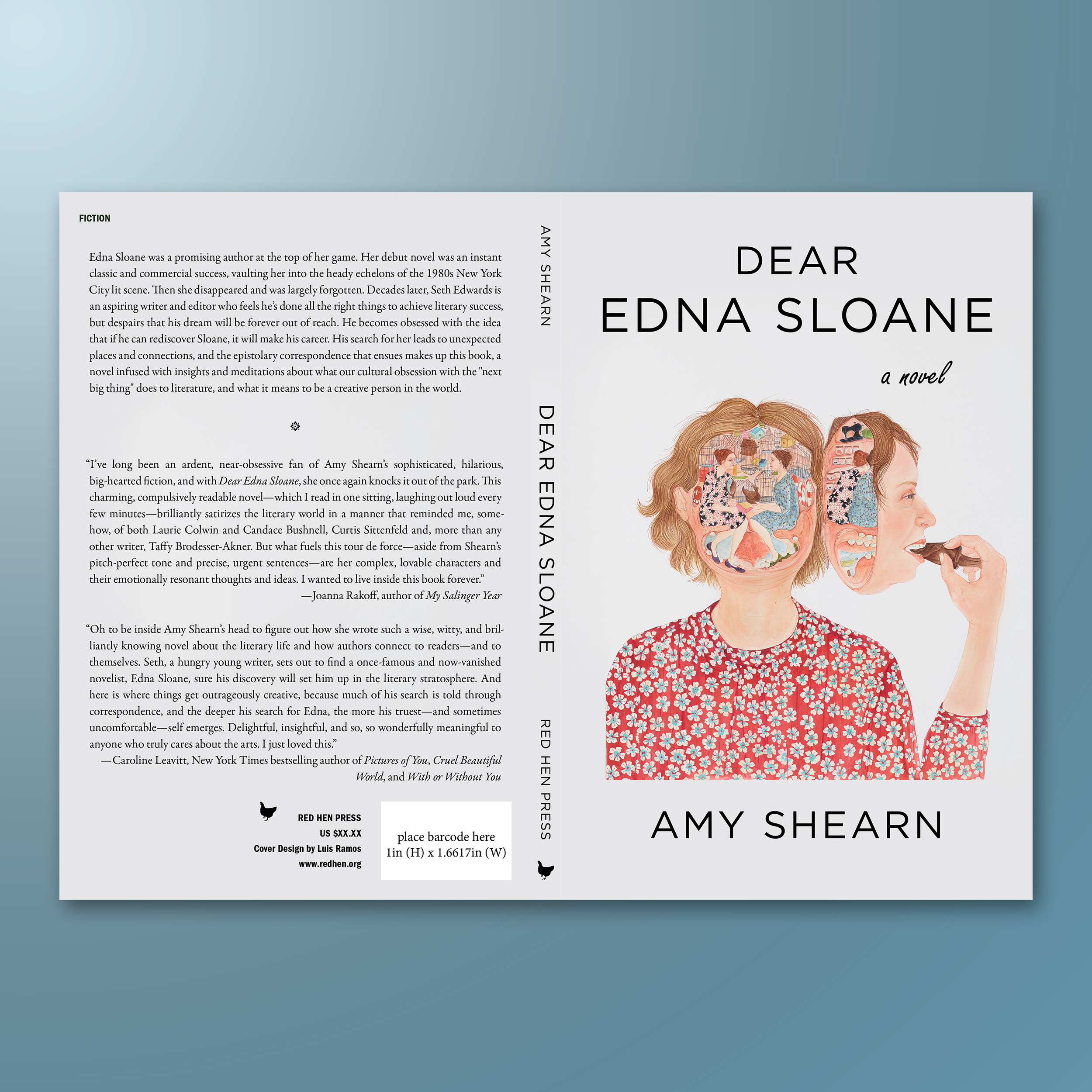 DEAR EDNA SLOANE. Sometimes an artist’s work speaks for itself, and my job is to get out of the way. For this one, I focused on typography and the back cover design that would complement, but not compete with, the incredible art of the illustrator.
