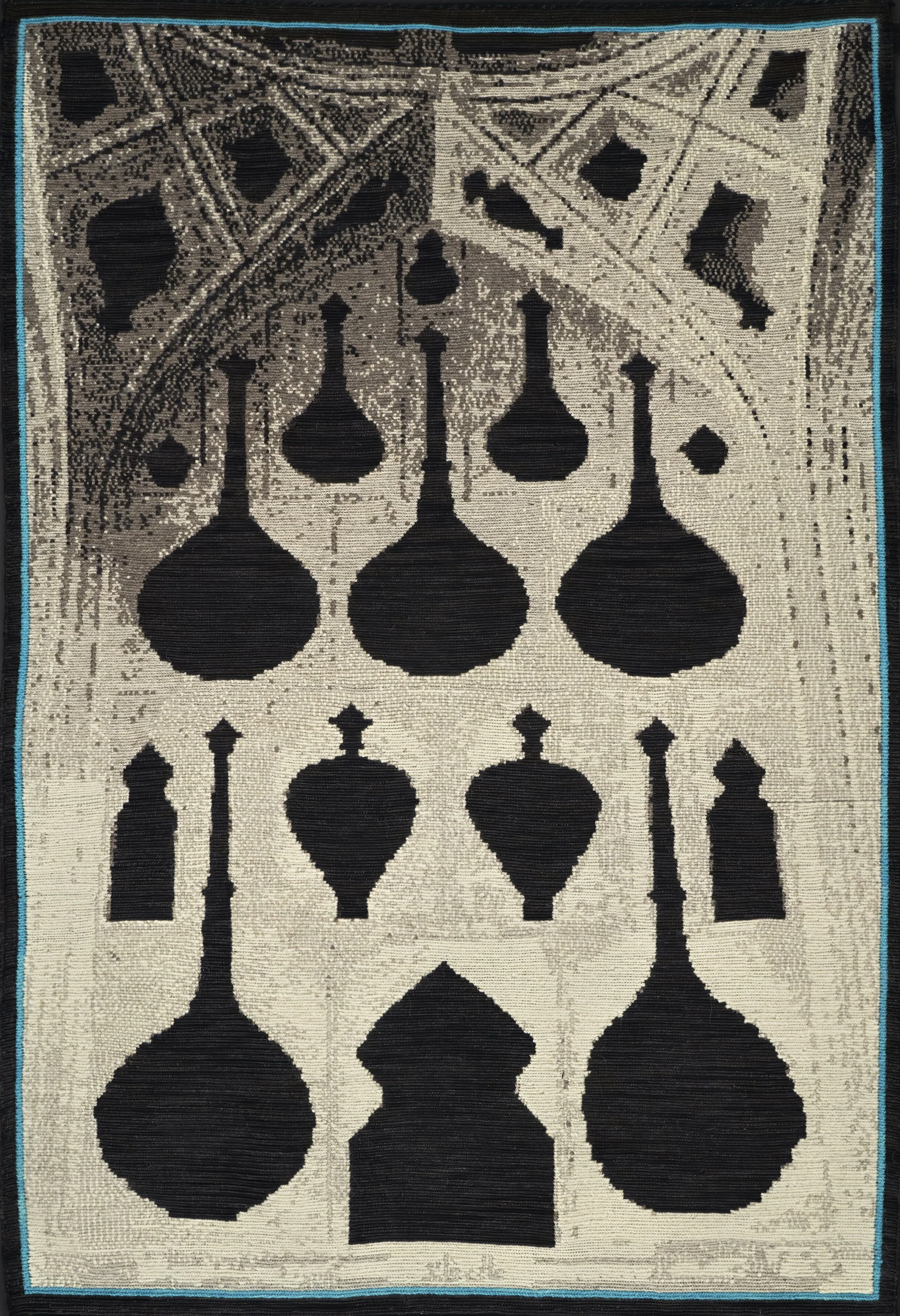 Hall of Music 2021 - Handwoven Tapestry, Wool, Tencel, Cotton, - 26" x 38" In