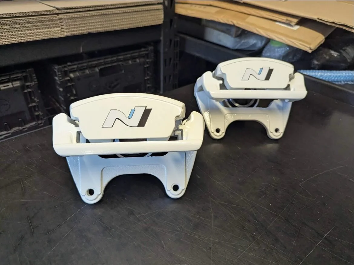 Brake calipers detailed and protected for our friends at IFX 🔥
Finished with Gyeon Rim ceramic coating to keep them cleaner for longer and looking sharp behind the wheels 🛞 

Bookings open &ndash; DM us
Coatings Lab Sydney 🧪 
Sales@coatingslabsydn