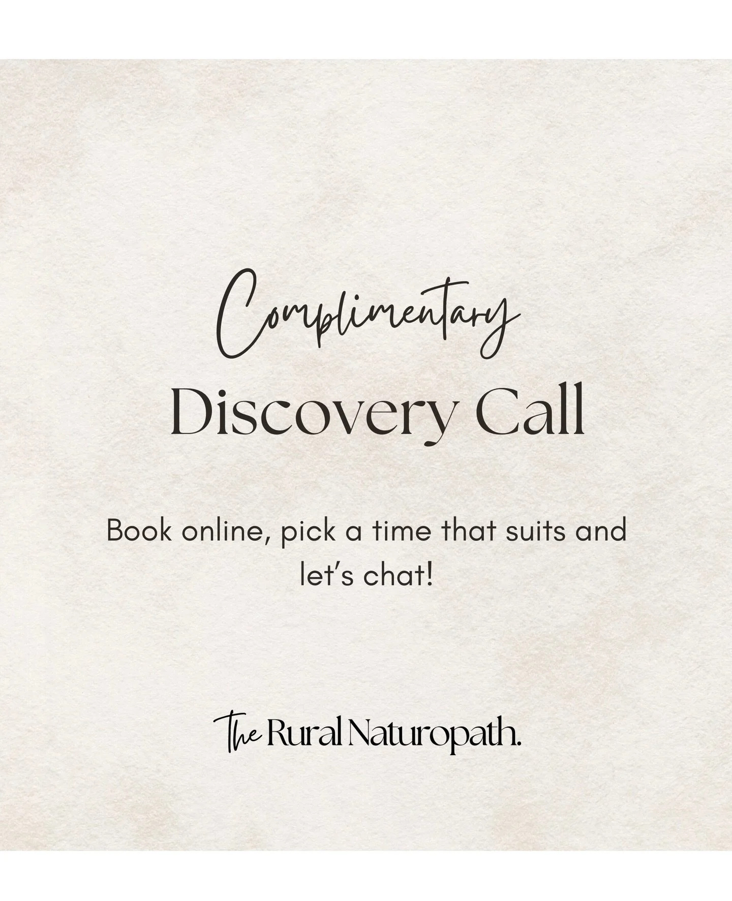 If you&rsquo;ve been saying, &ldquo;I should probably book in&hellip;&rdquo; but haven&rsquo;t this is your sign.

I&rsquo;m offering complimentary 10 minute discovery calls. No pressure. No obligation. Just a conversation.

We can explore:
&bull; Wh