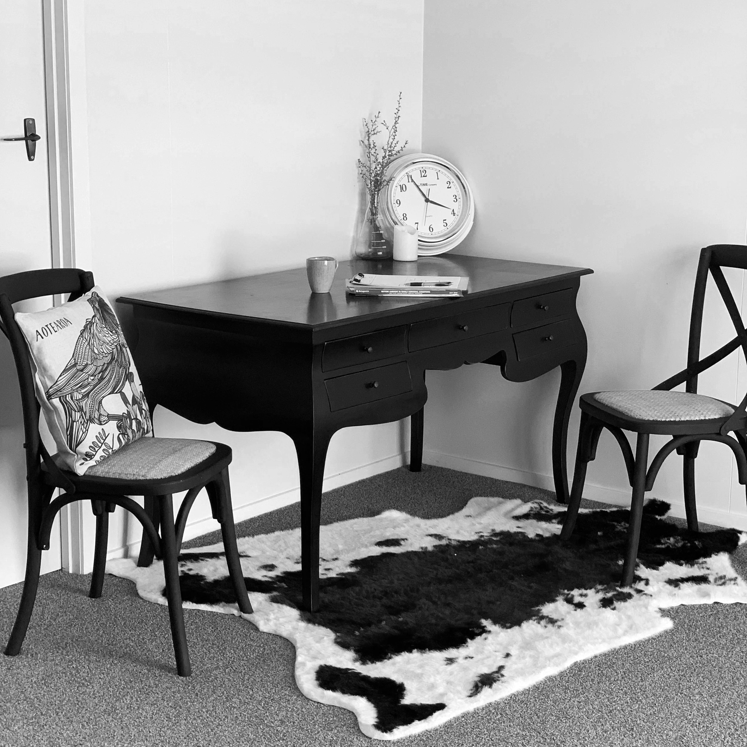 The Rural Naturopath's consulting room when in Takapau, Central Hawkes Bay.