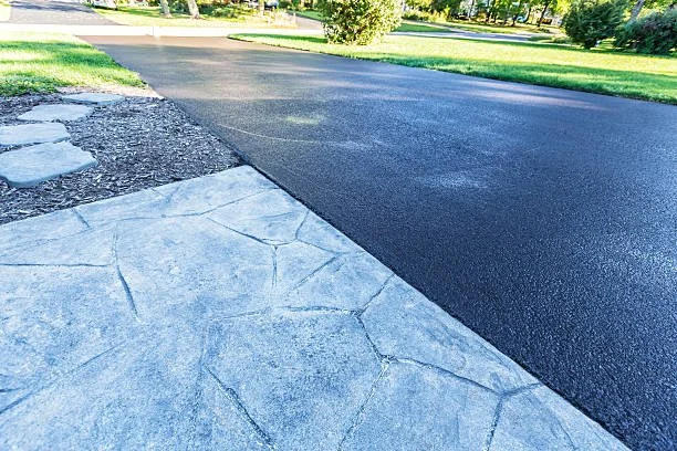 Driveway sealing job done by Knox Exterior Care Co. in Knoxville, TN.