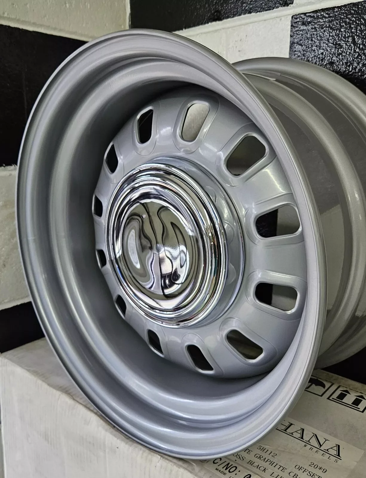 12 SLOT STEEL WHEELS 15" x 7" 8" 10"