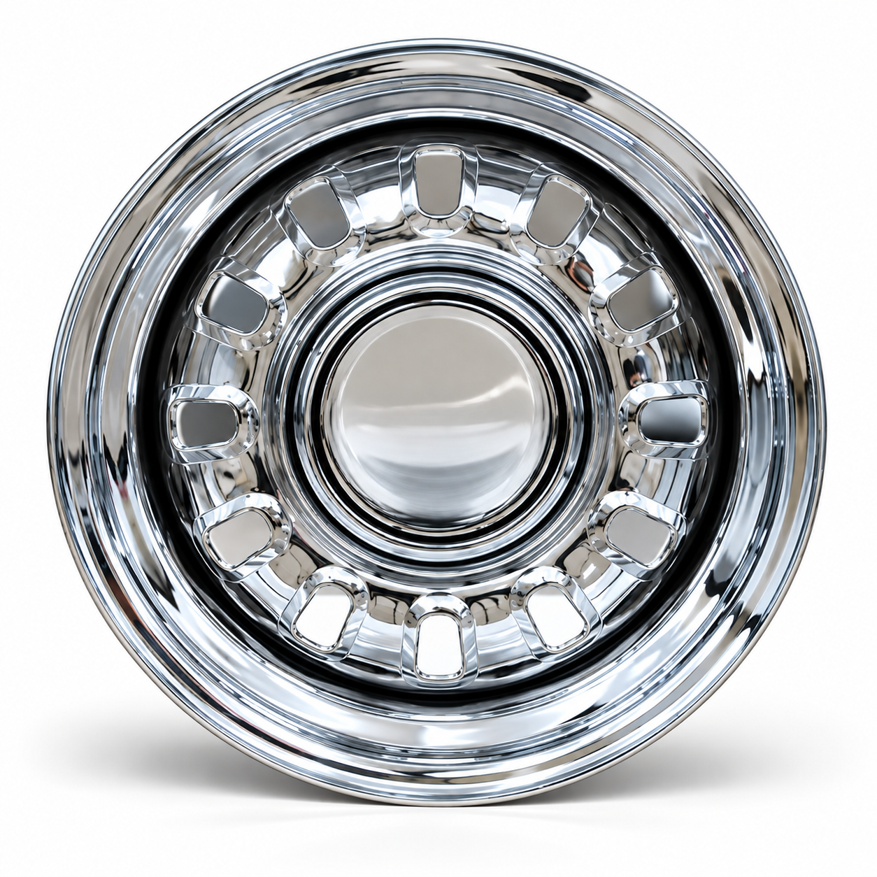 14" & 15" 12 SLOT CHROME