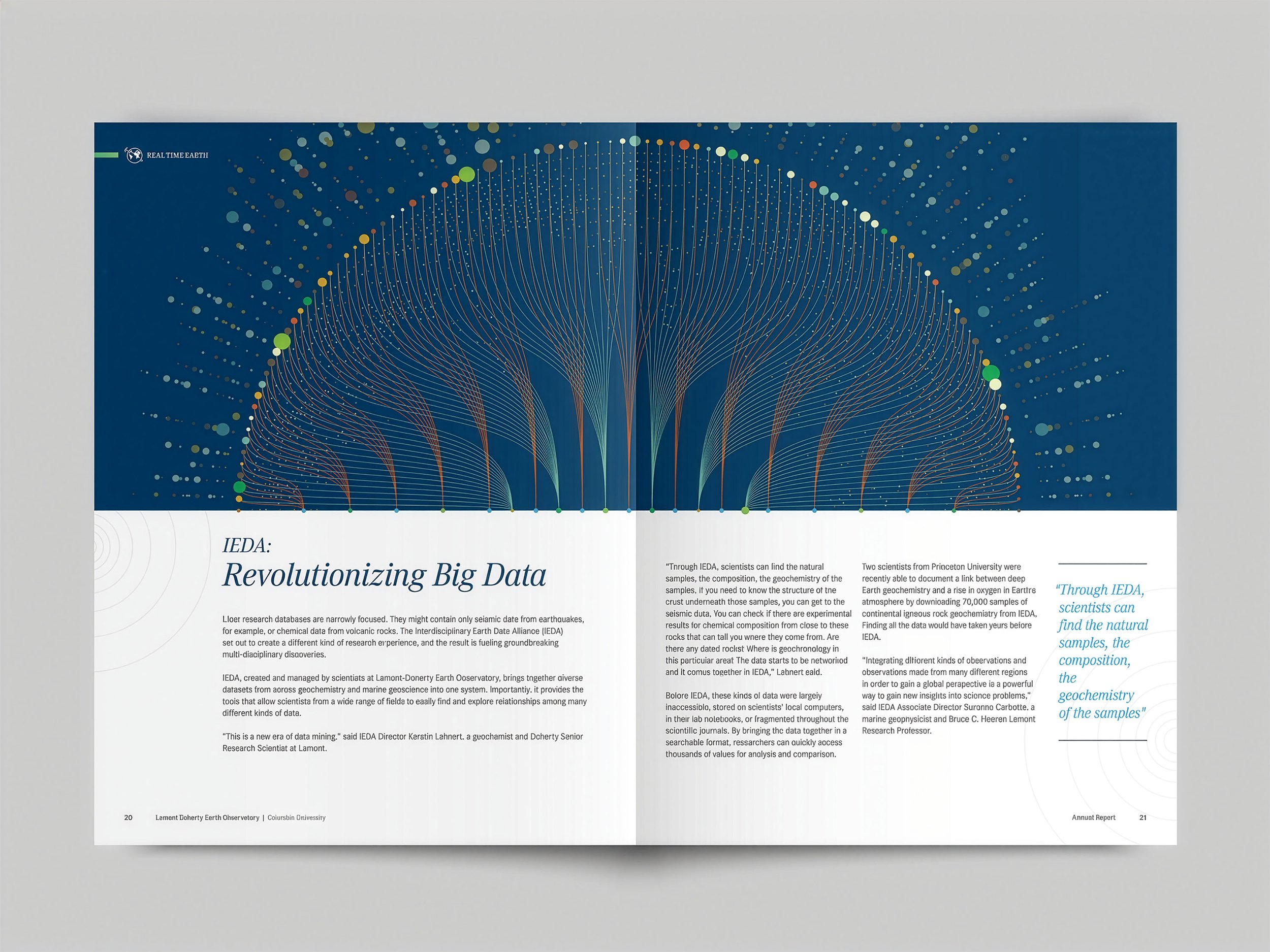 Lamont-Doherty Earth Observatory magazine infographic