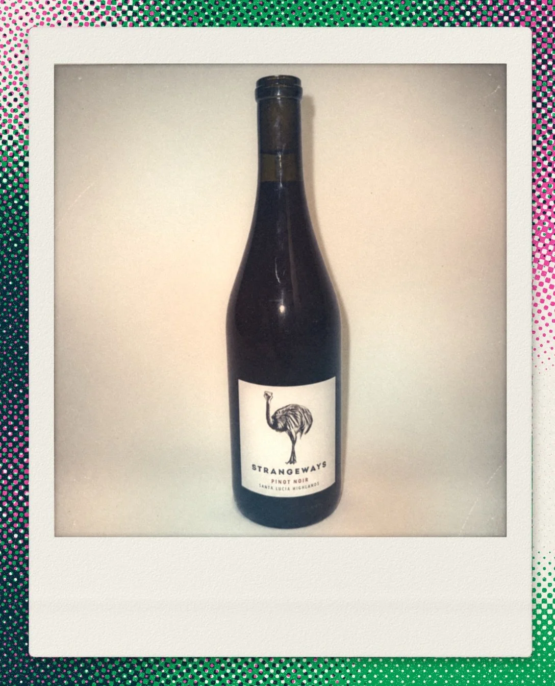 Strangeways Pinot Noir &middot; Santa Lucia Highlands, California

Cool-climate Pinot Noir, fermented in steel, then aged a year in French oak. Bright red cherry and cranberry up top, a little earth and baking spice underneath. Pour it with roast chi