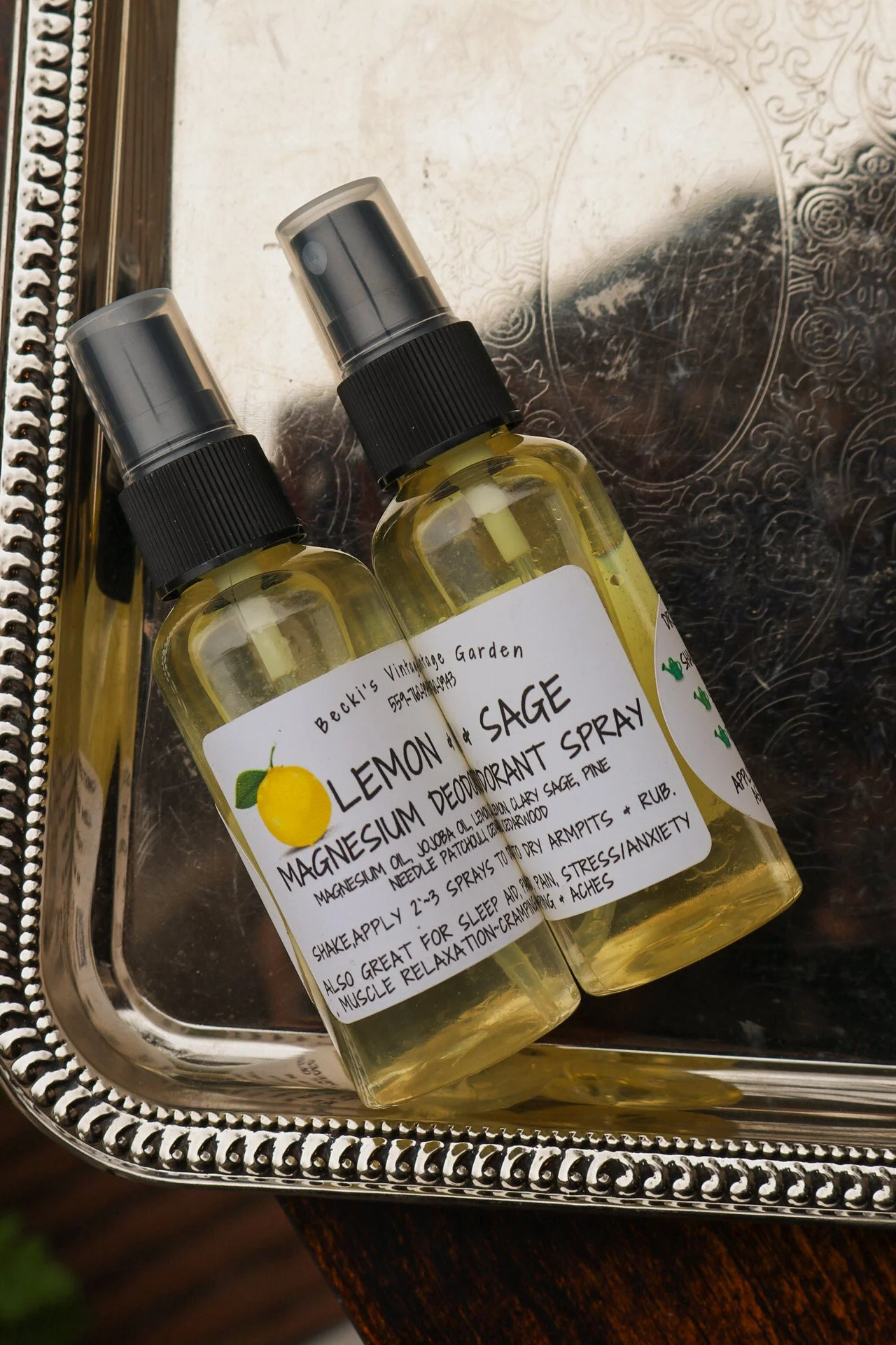 Lemon + Sage Magnesium Natural Deodorant Spray