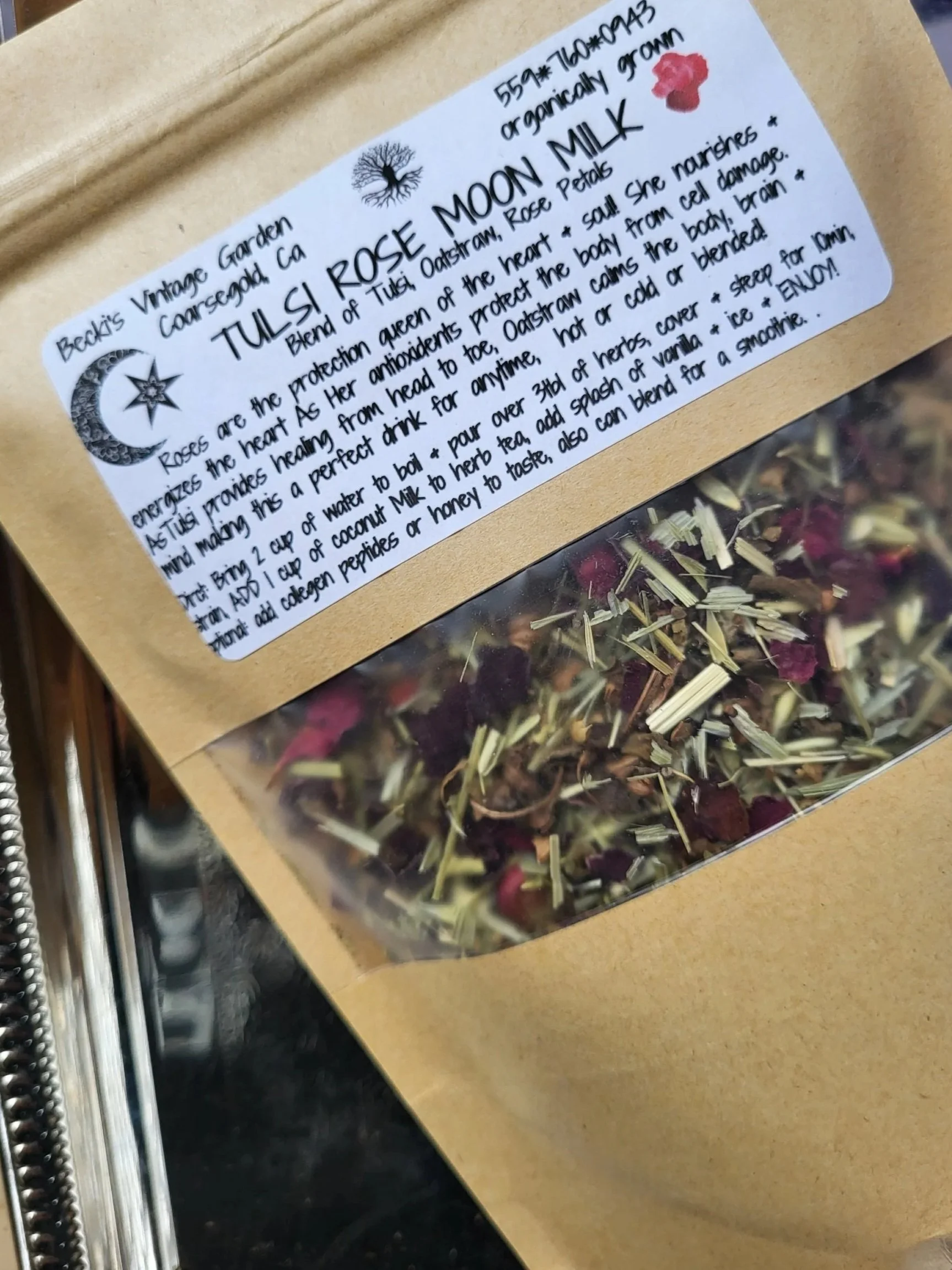 Tulsi Rose Moon Milk