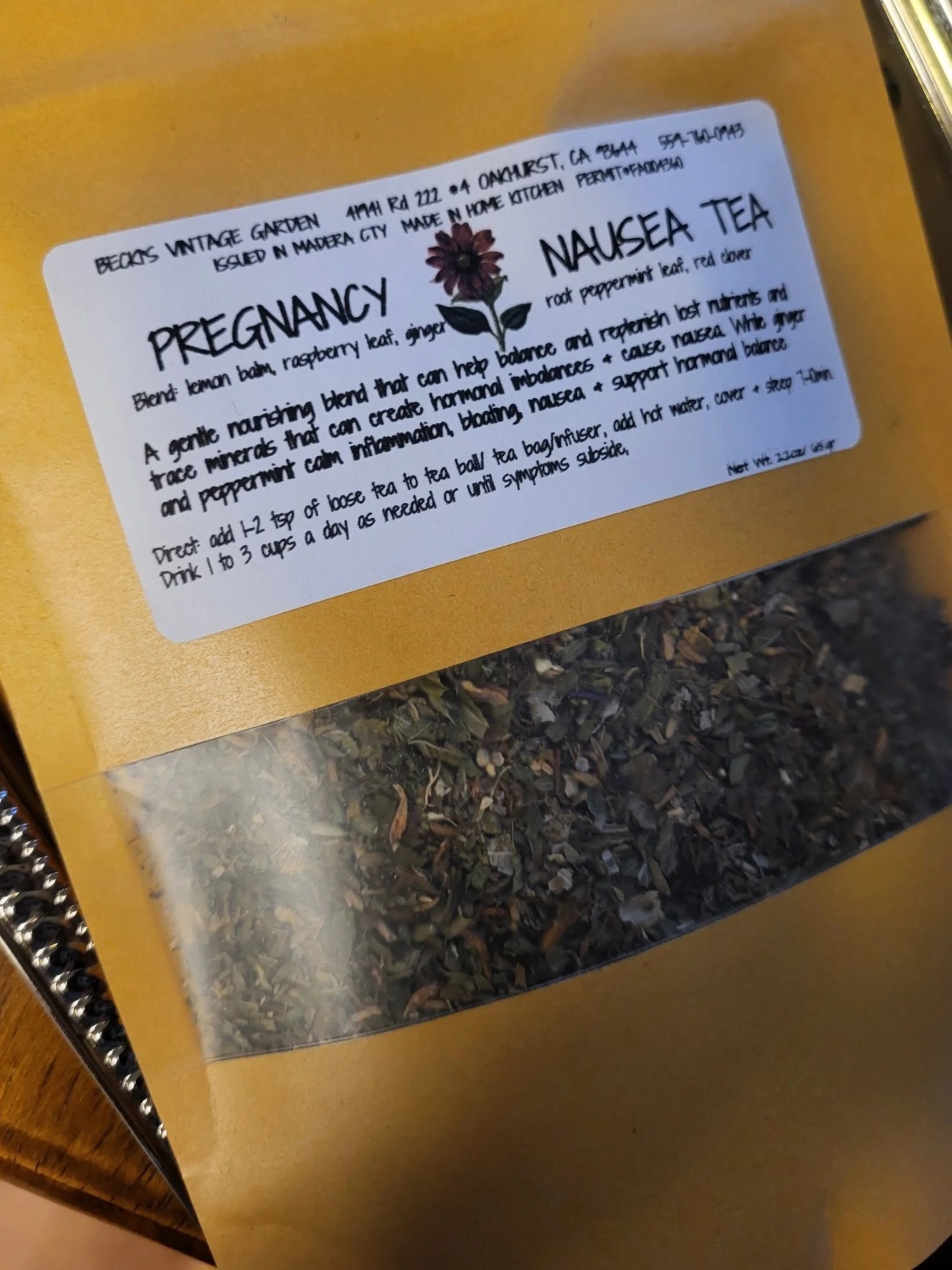 Pregnancy Nausea Tea
