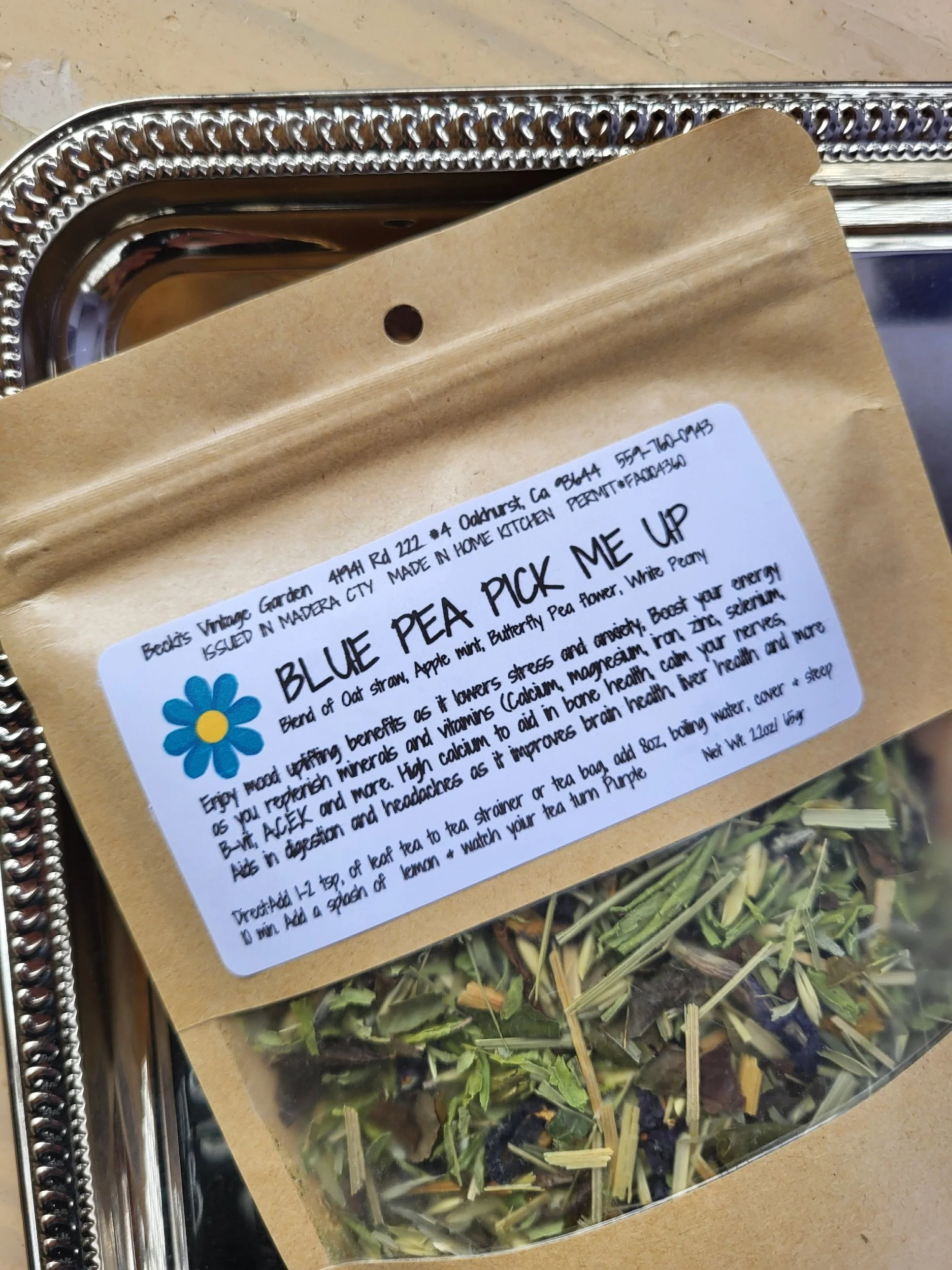 Blue Pea Pick Me Up (Blue Tea)