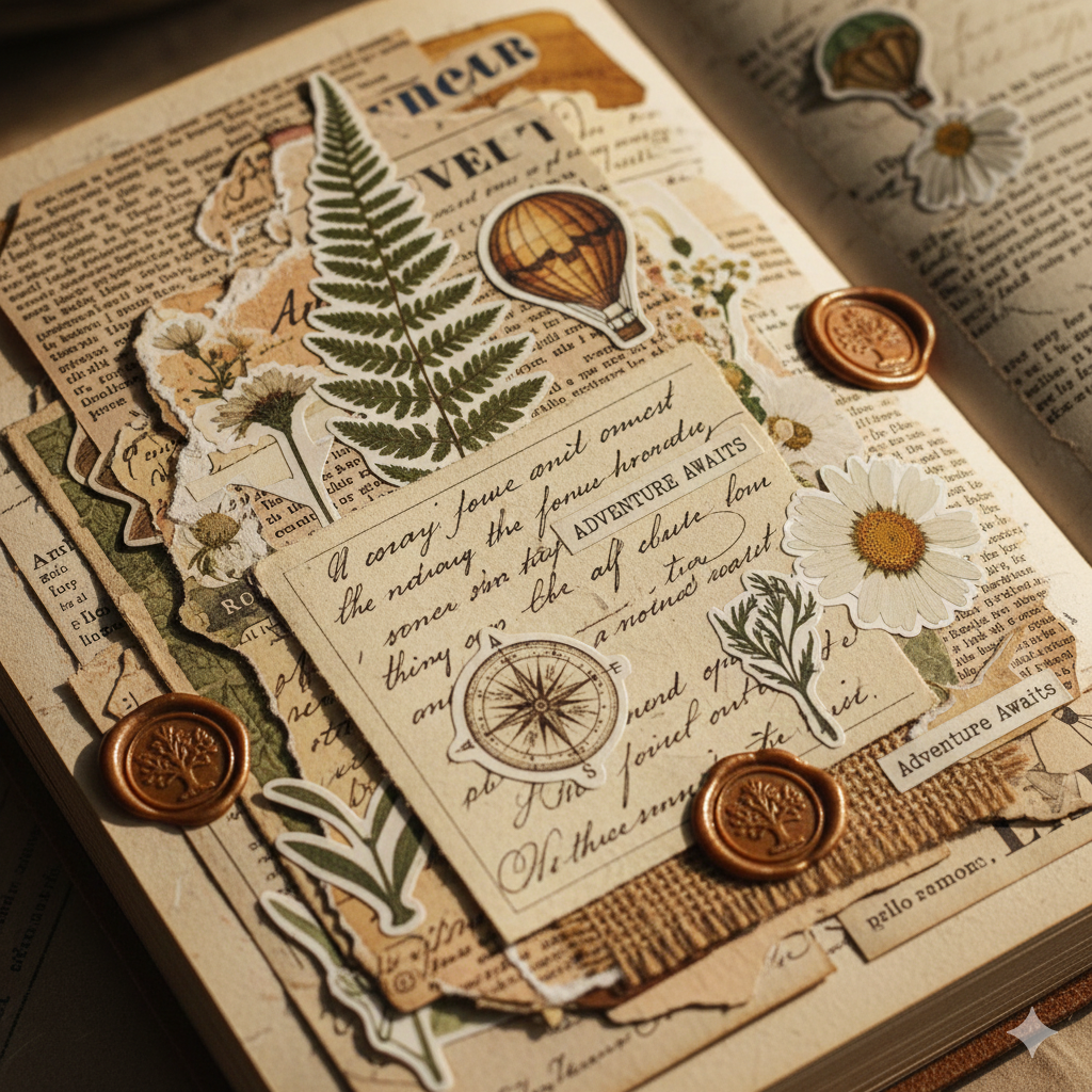 Travel inspired creative journal prompts for visual journaling