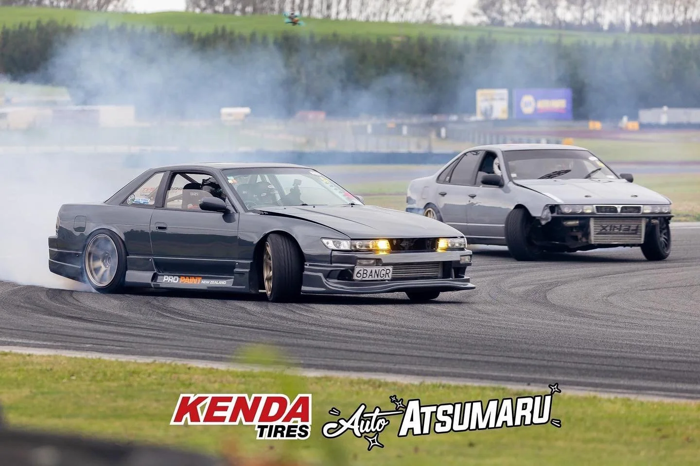 Can&rsquo;t beat driving with the boys 👏 @zacholsson28 

@choiceeventsnz #autoatsumaru 

#s13 #naki #drift #skids #rb