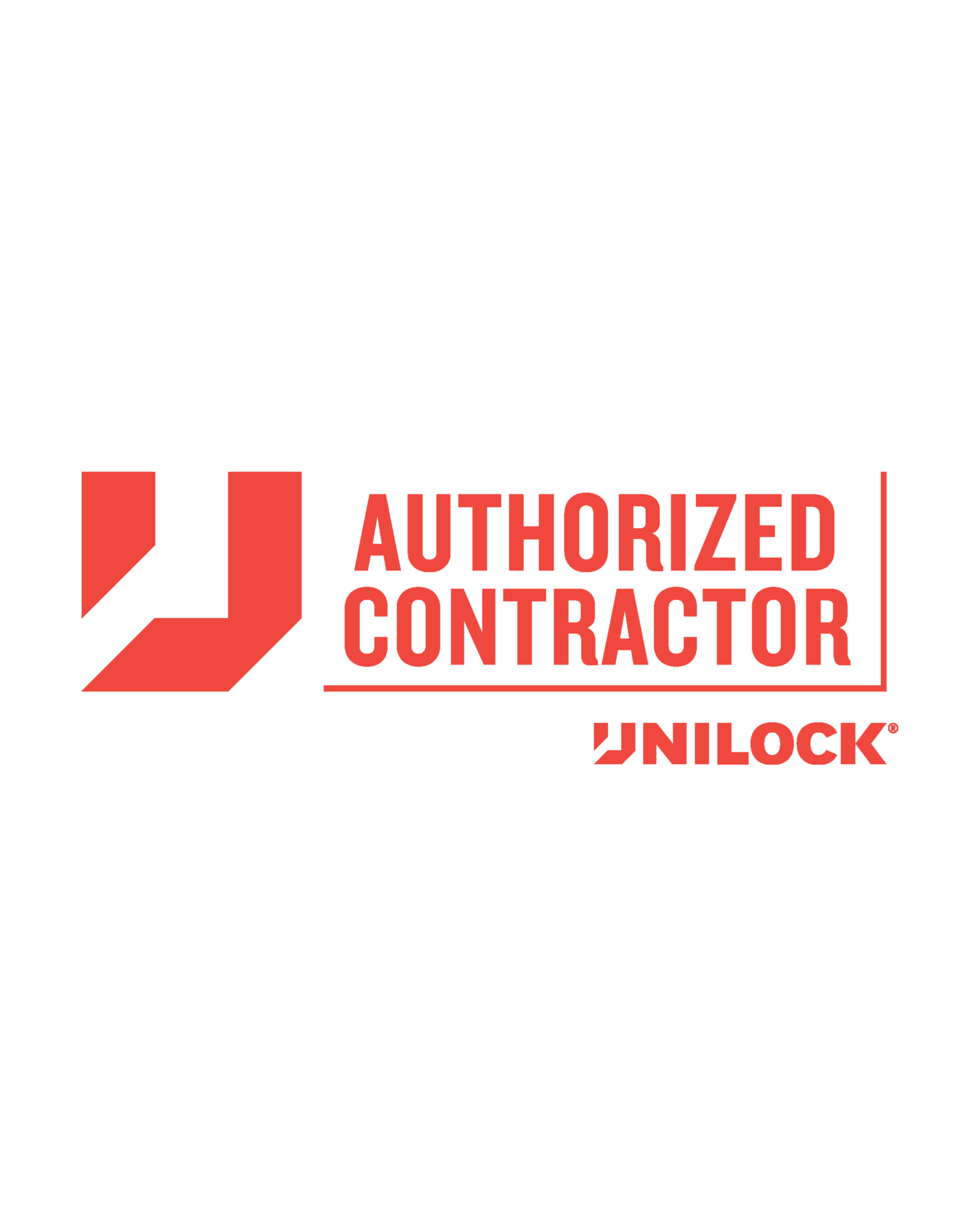 Black background with a red outline of a hand making a palm-over-glove gesture. Overlaid text in red and black reads "AUTHORIZED CONTRACTOR UNLOCK."