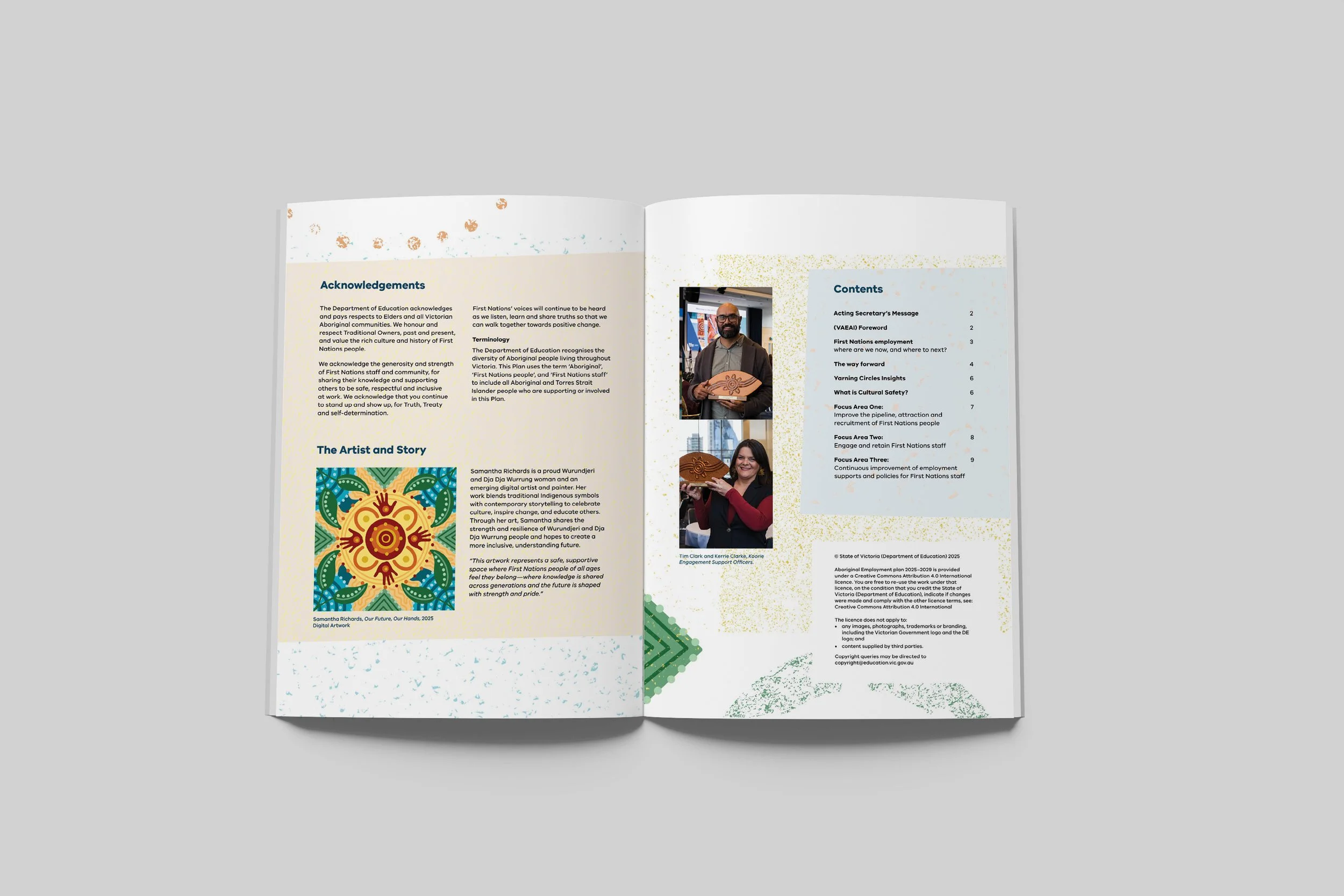 internal spread of the Aboriginal Employment Plan 2025-2029