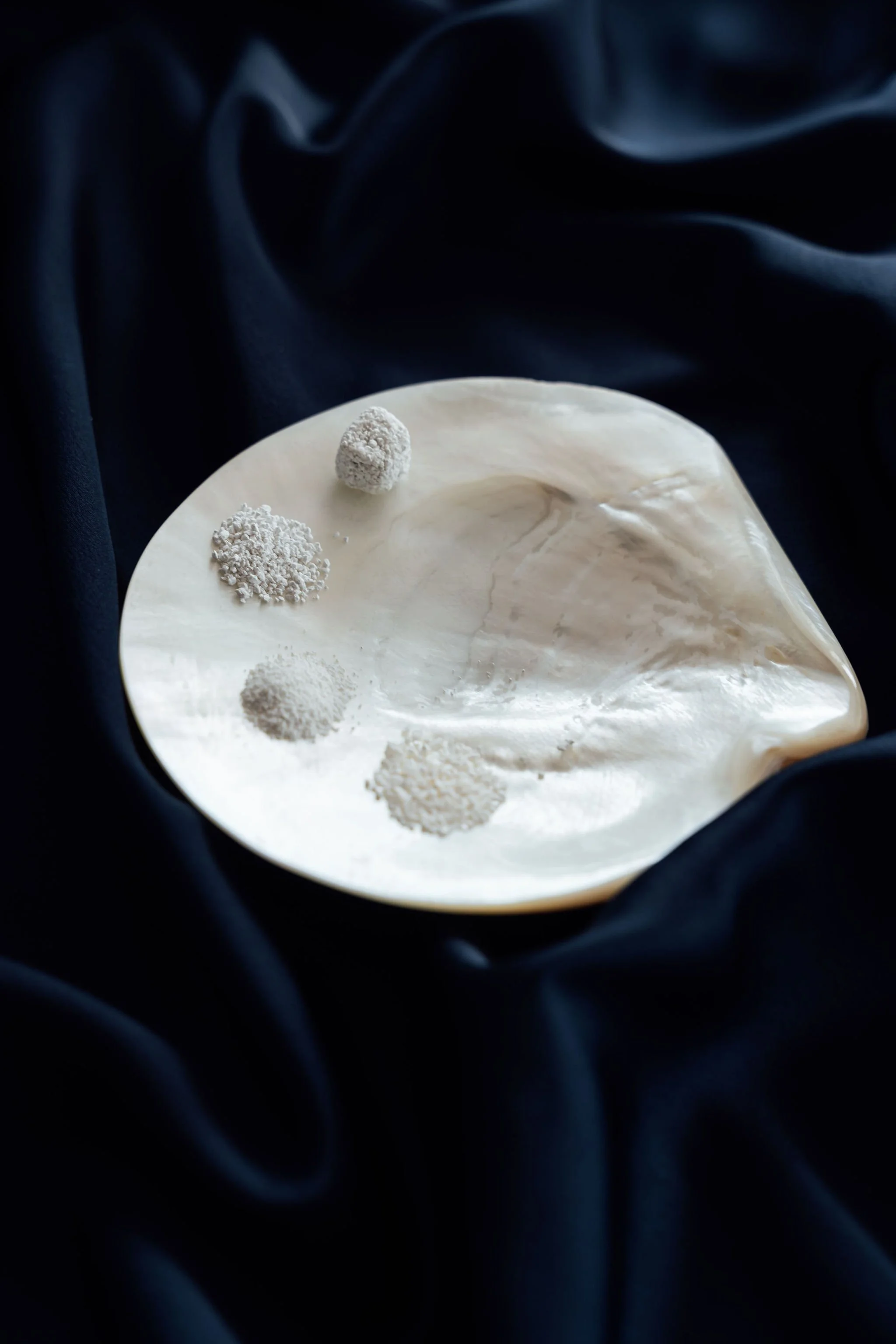Close-up of a pearl highlighting natural marine source material
