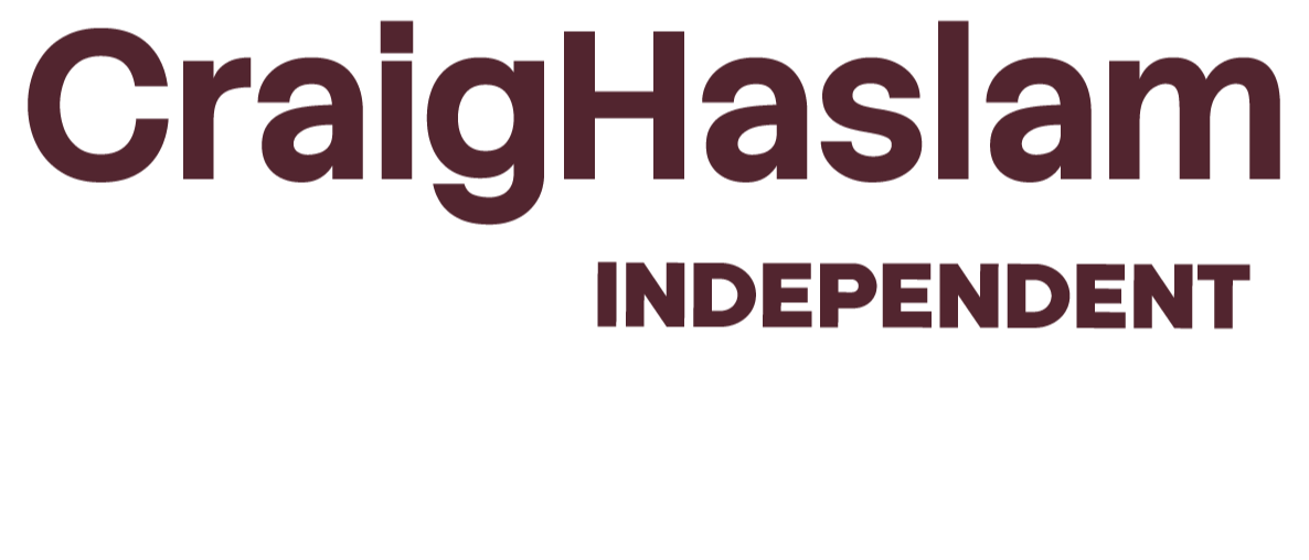 CRAIG HASLAM INDEPENDENT
