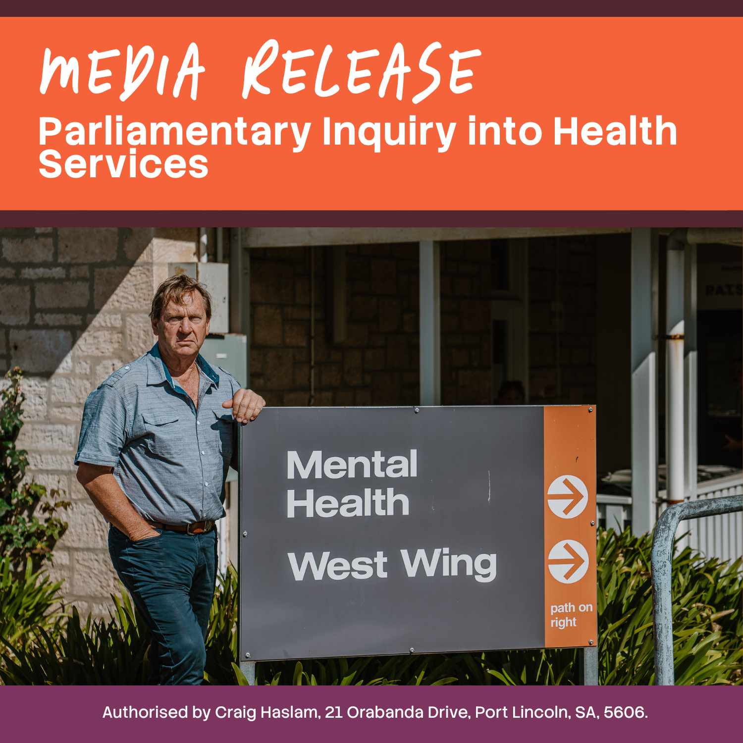 Haslam Pushes for Parliamentary Inquiry into Eyre Peninsula Health Services