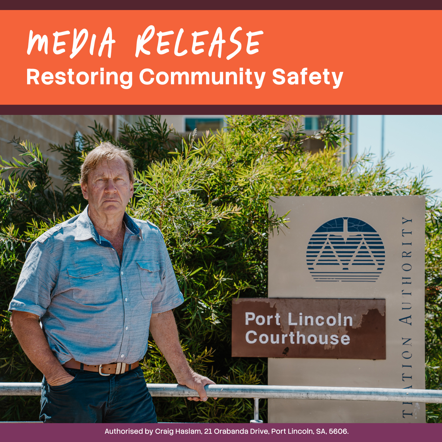 Haslam Prioritises Safer Streets and Stronger Accountability for the EP