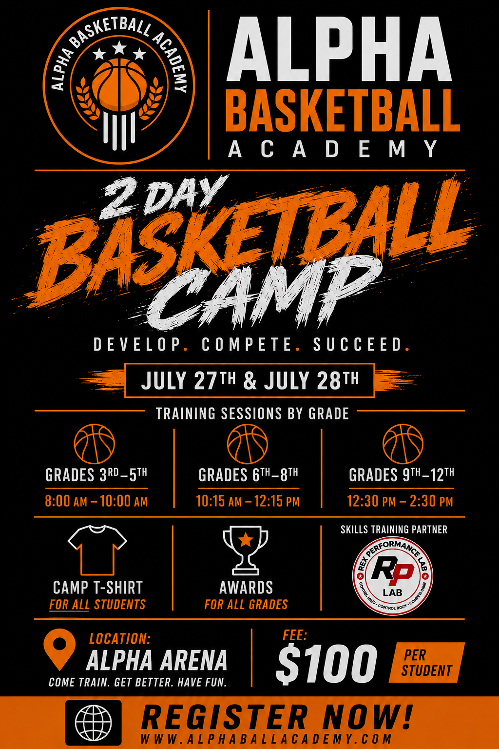 2 DAY BASKETBALL CAMP: JULY 27-28