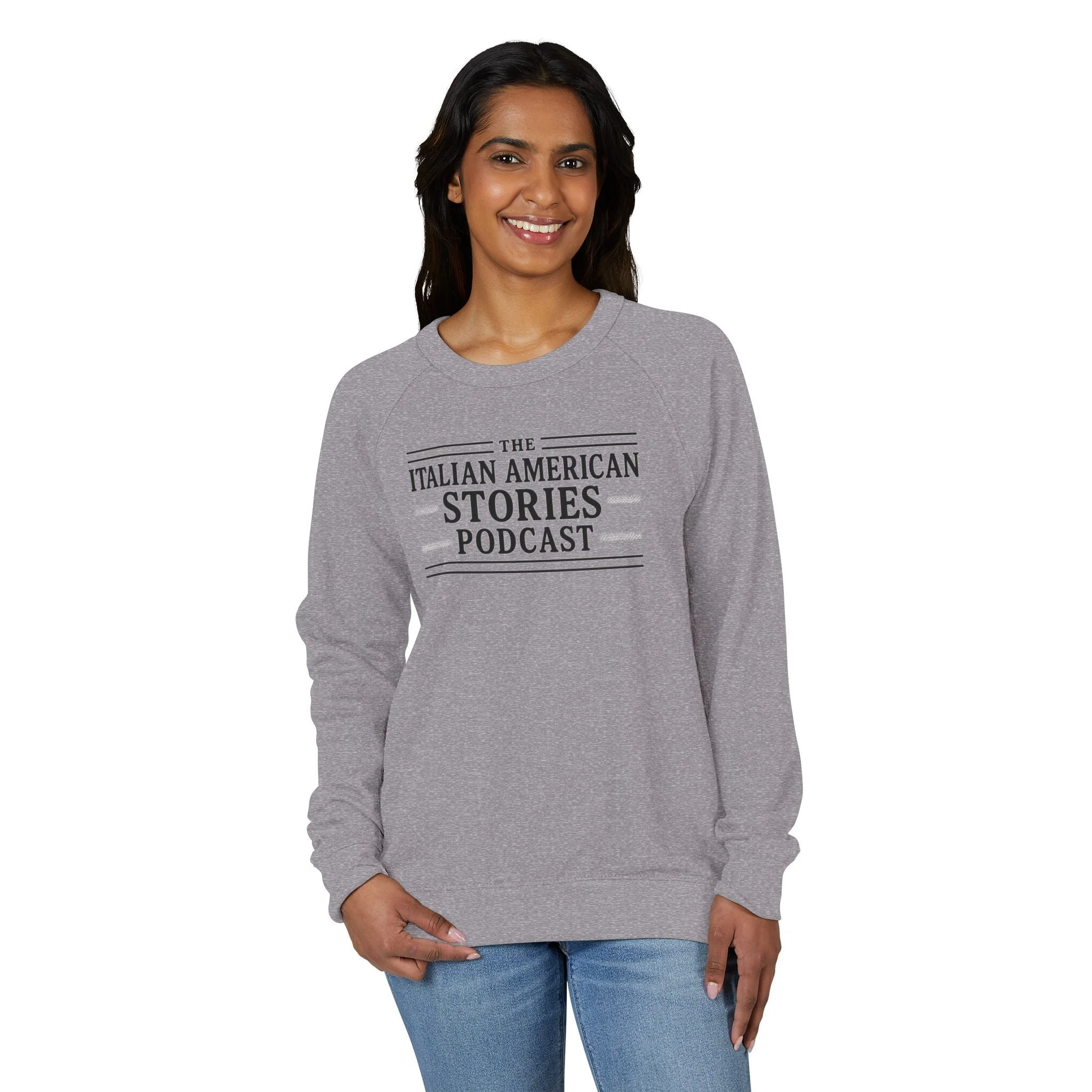 Italian American Stories Podcast Crewneck Sweatshirt — Vintage-Inspired Heritage Wear