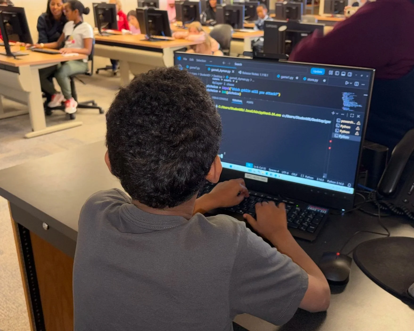 python coding class student