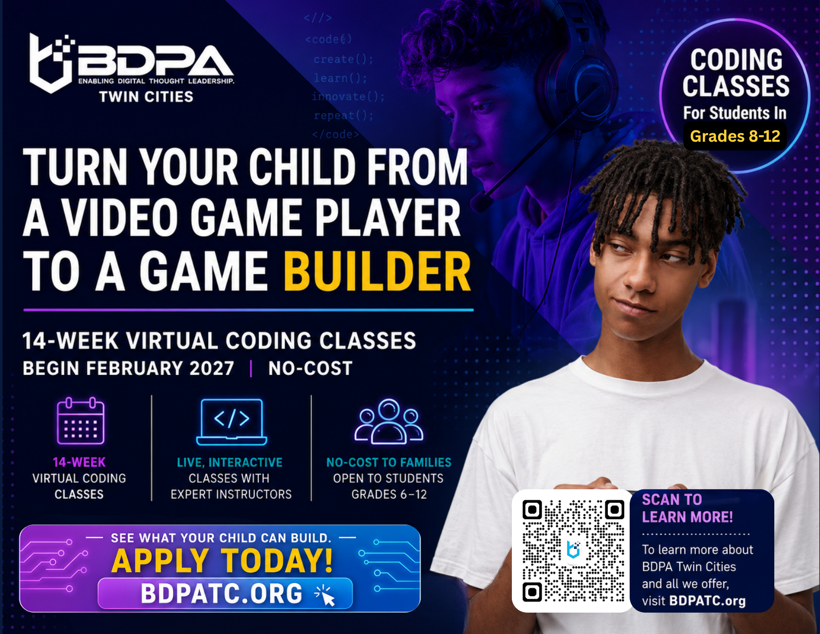 14 week coding classes in the twin cities flyer-february 2027