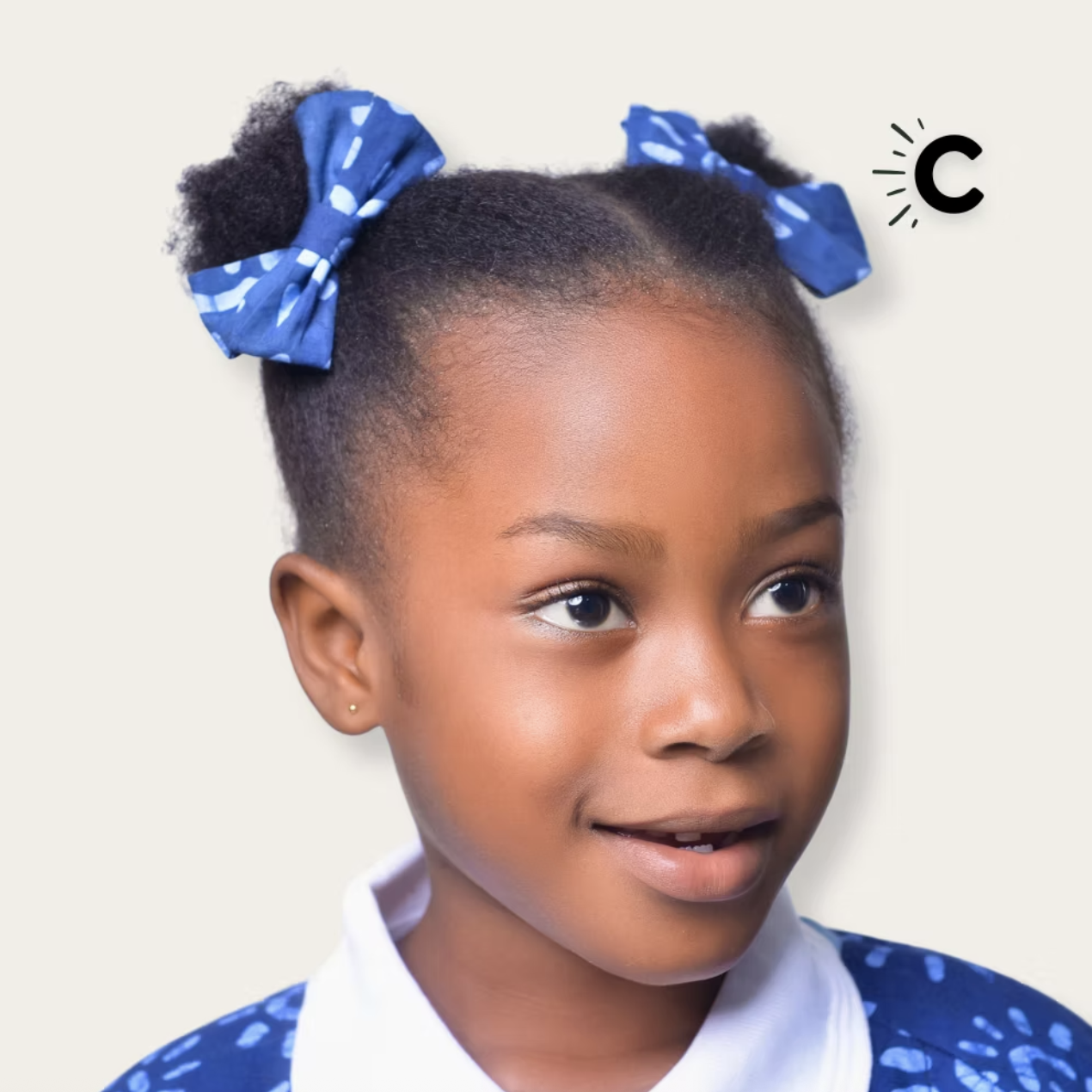 Kwenda Short Hair Bows Navy.png