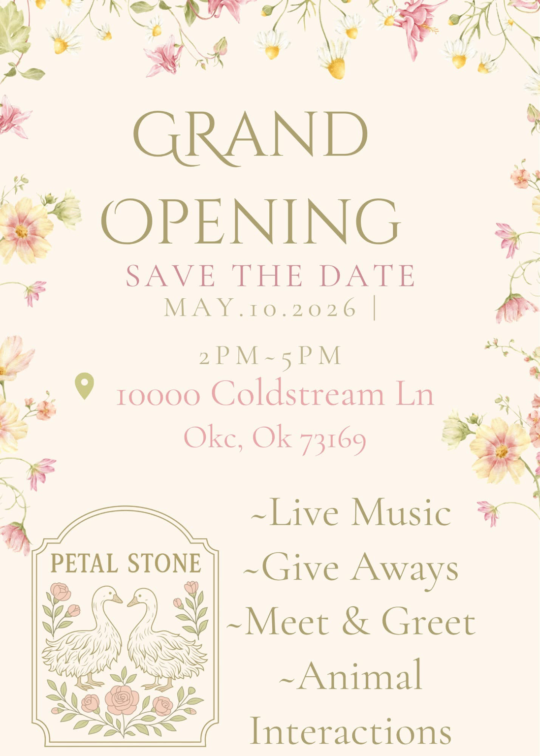 Petal Stone Grand Opening