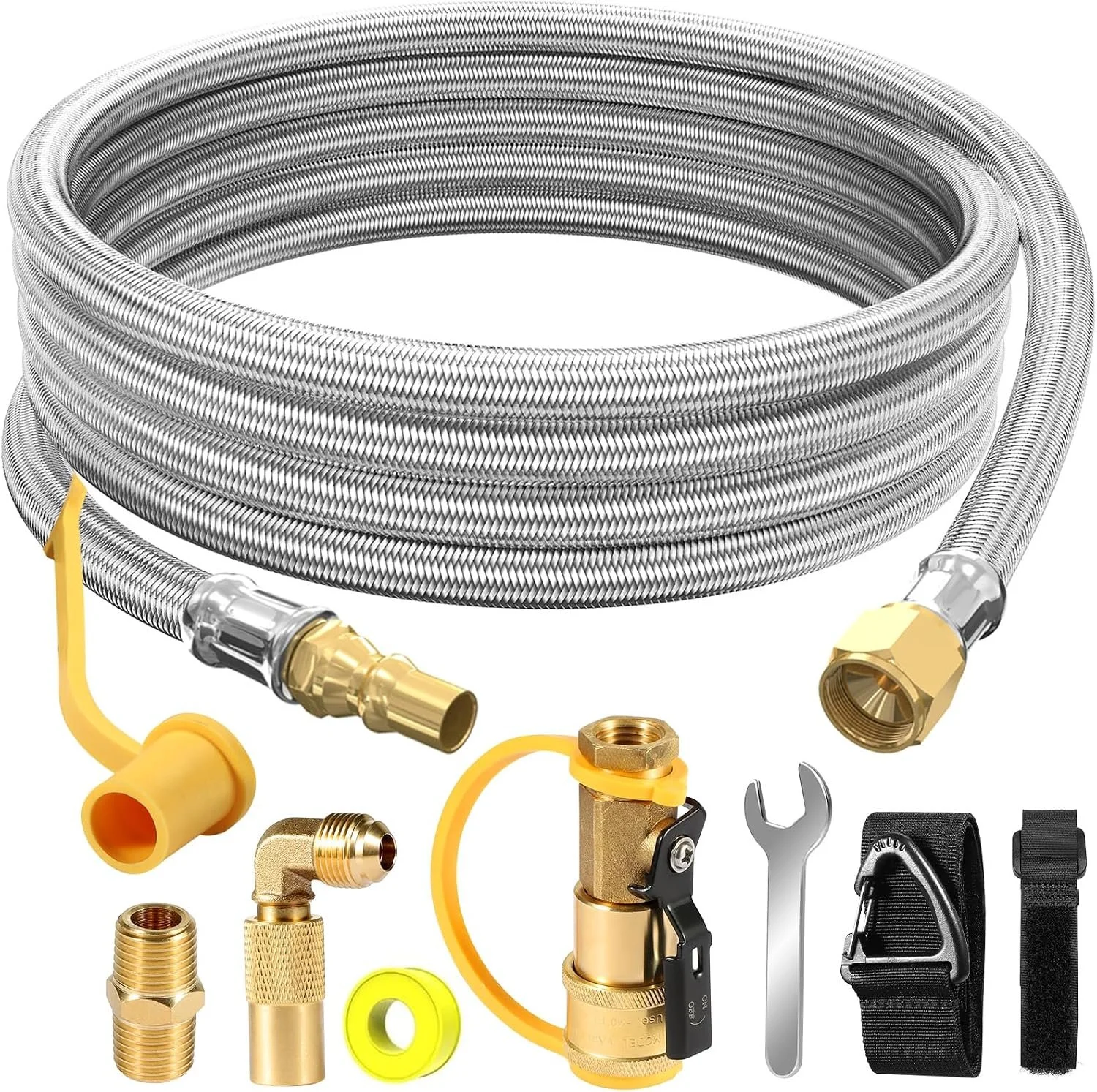 12FT Propane Quick Connect Hose for RV to Gas Grill