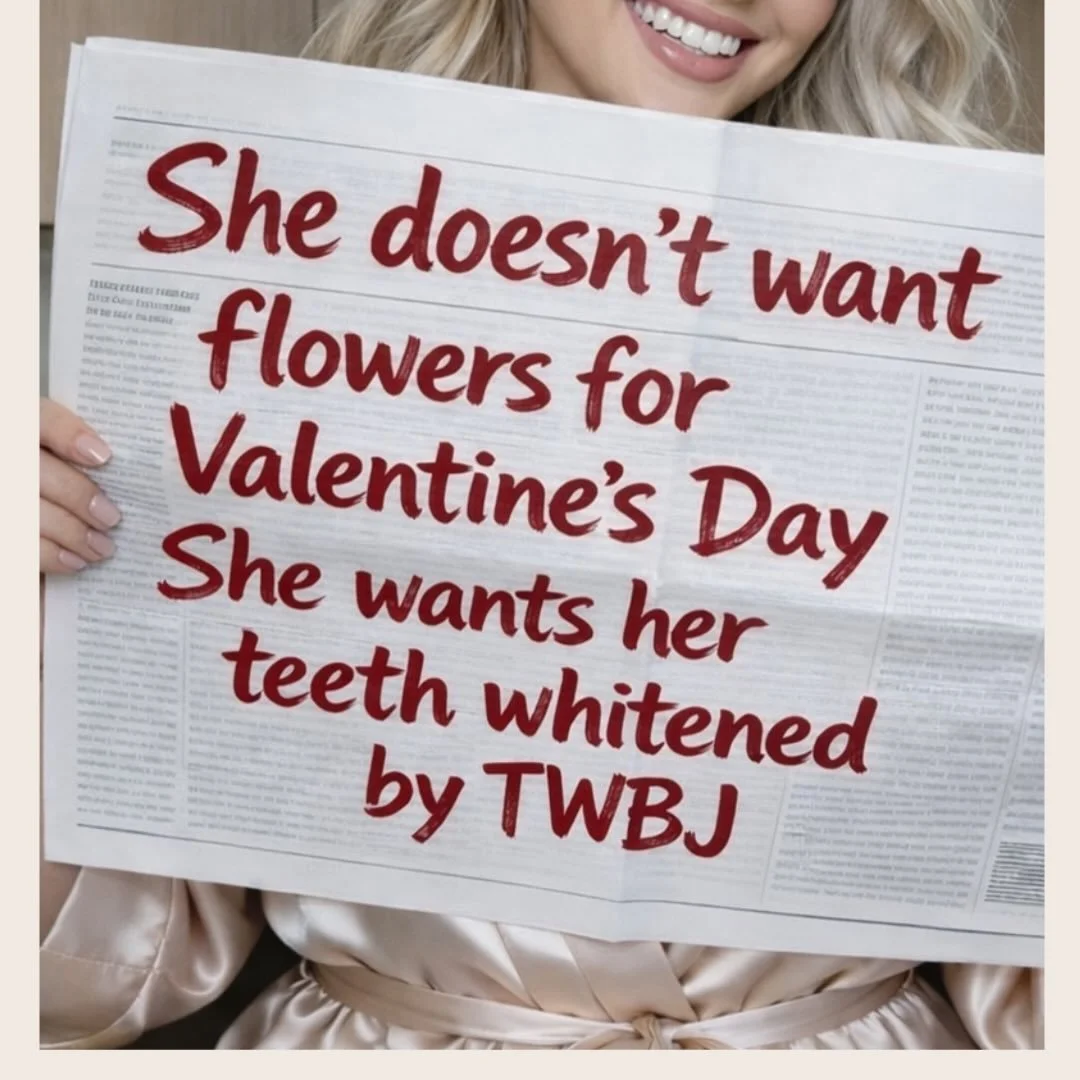 This Valentine&rsquo;s (or Galentine&rsquo;s) Day, skip the flowers 🌹 &mdash; Book a brighter, whiter smile instead 

Our TWBJ Valentine&rsquo;s Special is the perfect gift for your partner, bestie&hellip; or yourself. 

Available for the entire mon