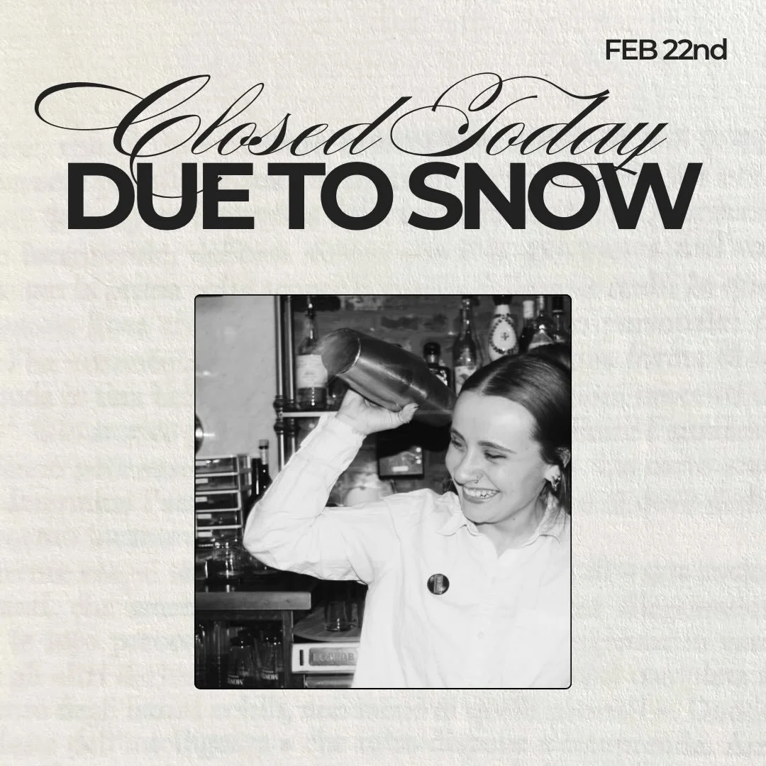 We&rsquo;ll be closed today due to the weather! Stay cozy, stay safe x 

Love, 
Bar Lucy