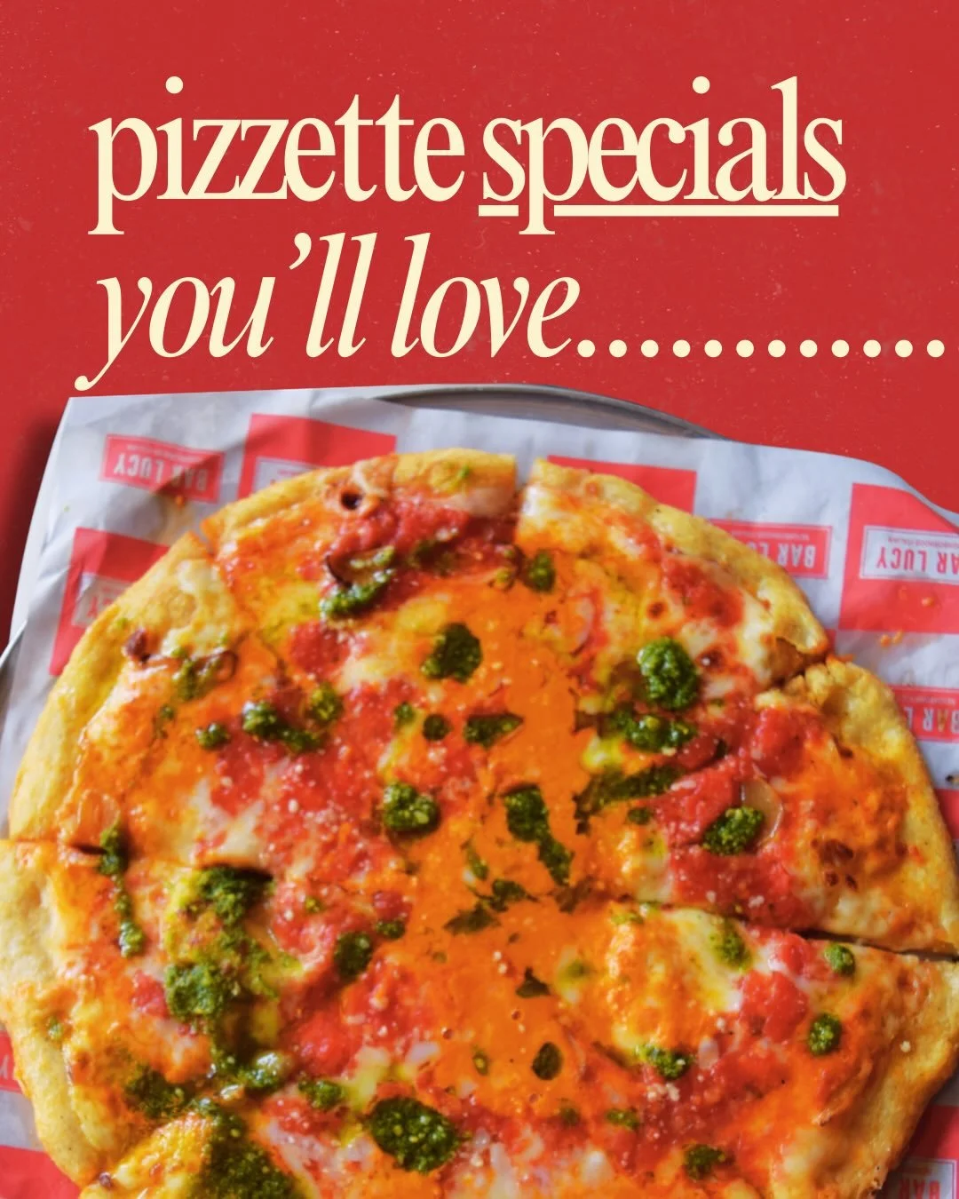 NEW PIZZETTE SPECIALS! ❤️🍕 All pies are $15 every Wednesday, and on Fridays enjoy your own bottle of Raboso Frizzante with any pizzette for $35, because what&rsquo;s better than pizza &amp; wine? 🍷