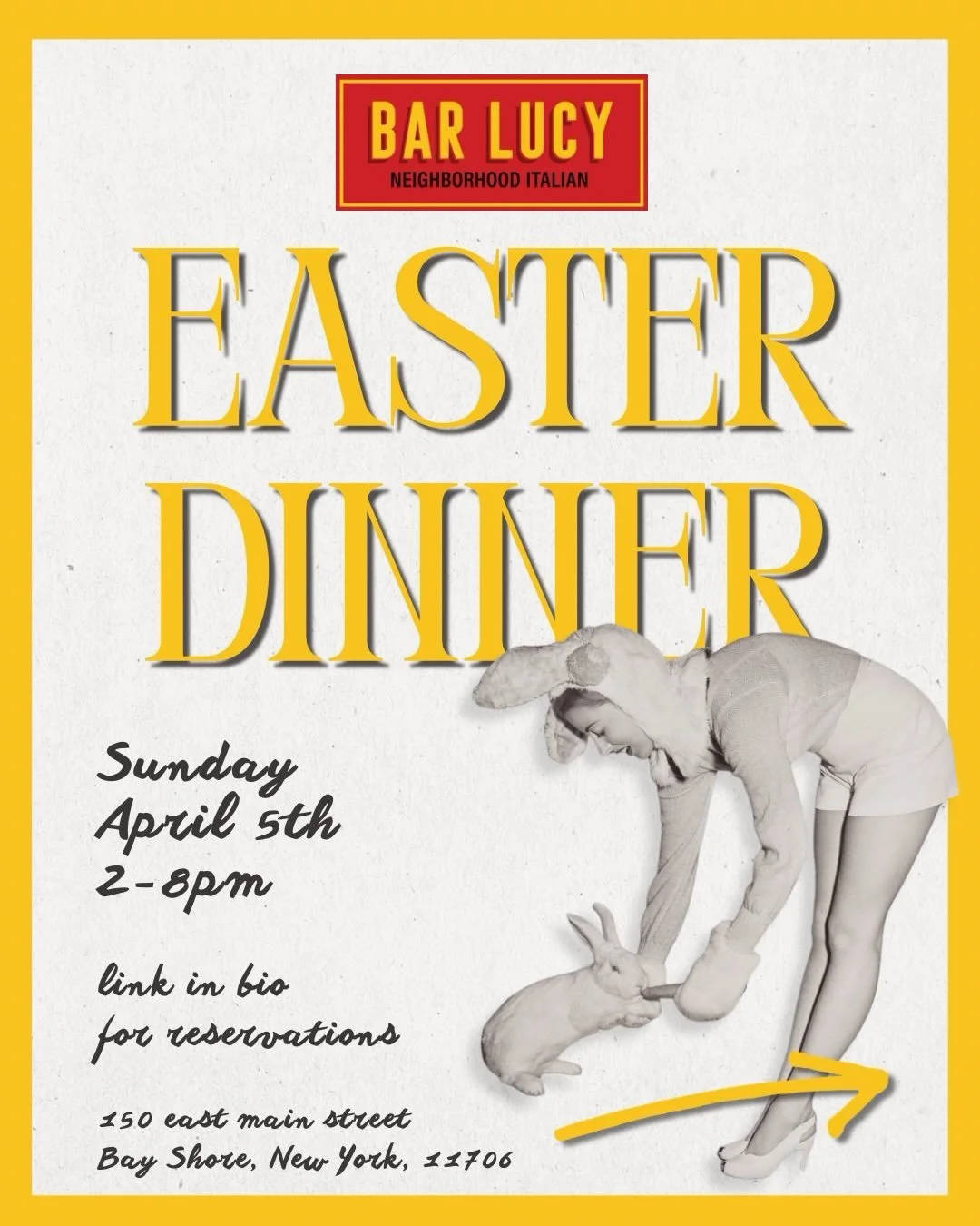 Easter Dinner reservations are now available at the link in our bio 🐇🌹