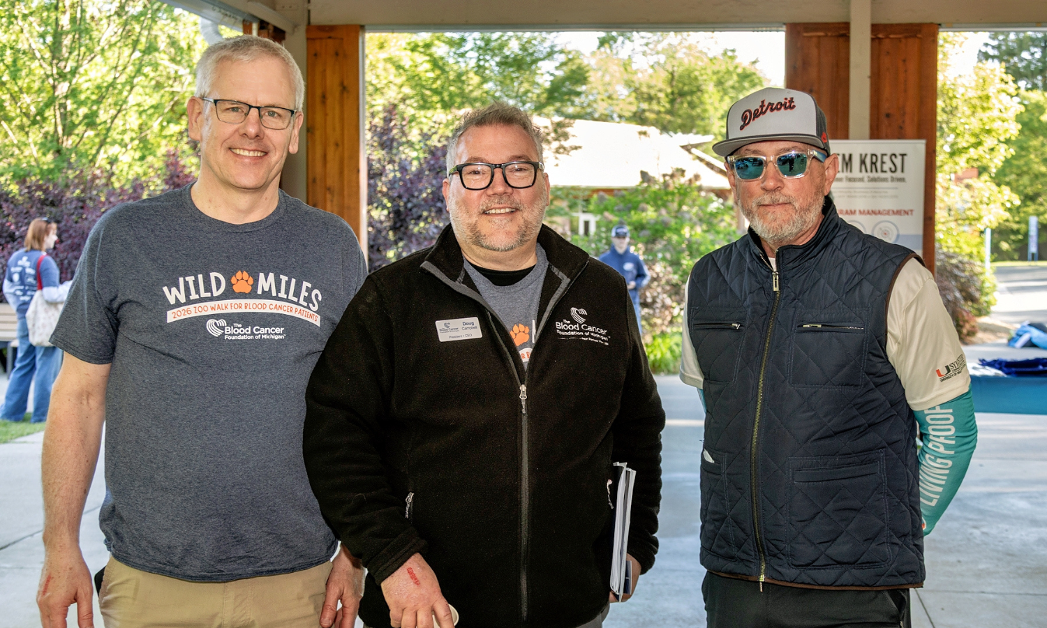 Dan, Doug, and John at the 2026 Wild Miles Walk