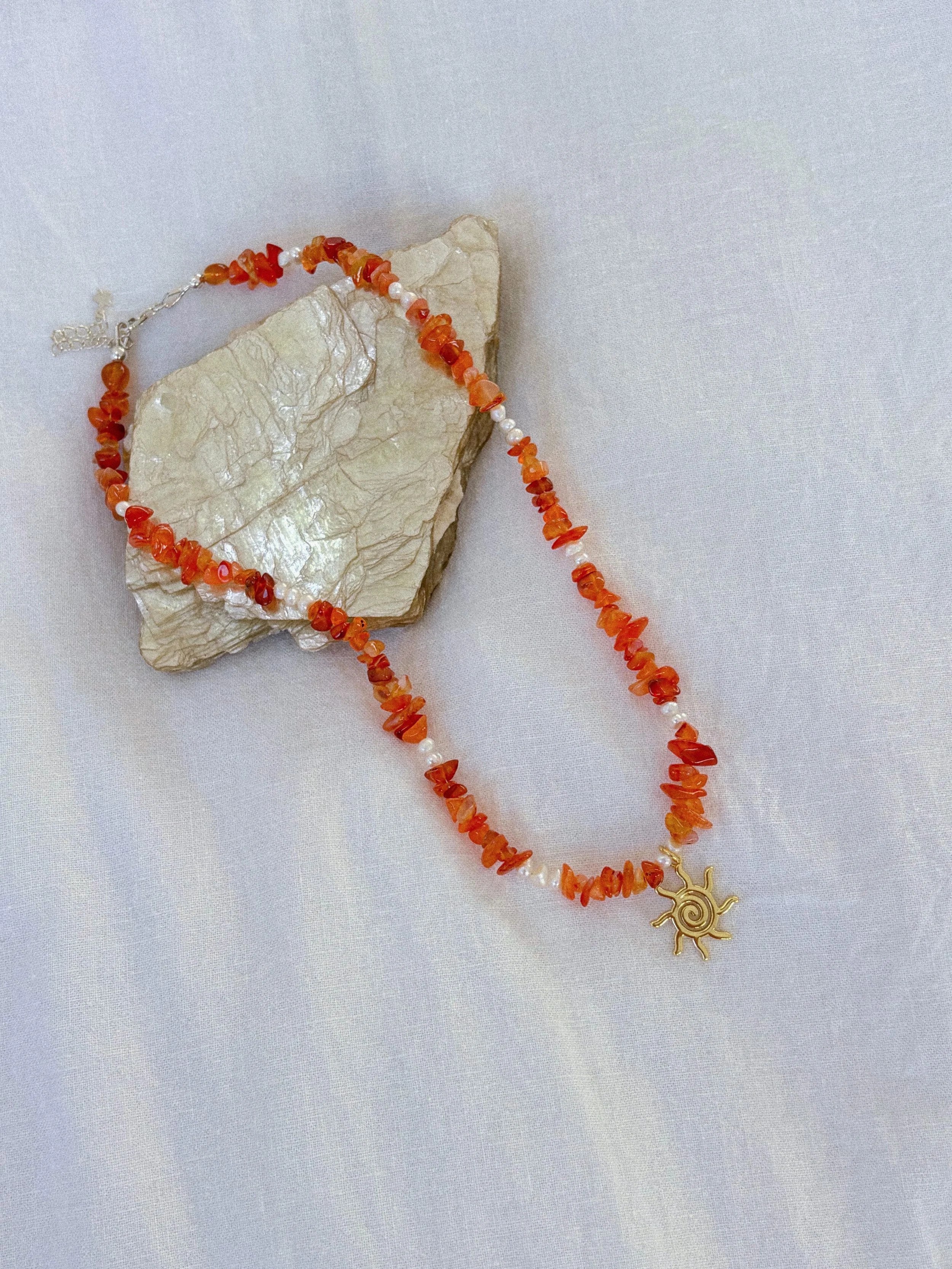 Carnelian, Pearl & golden Sun